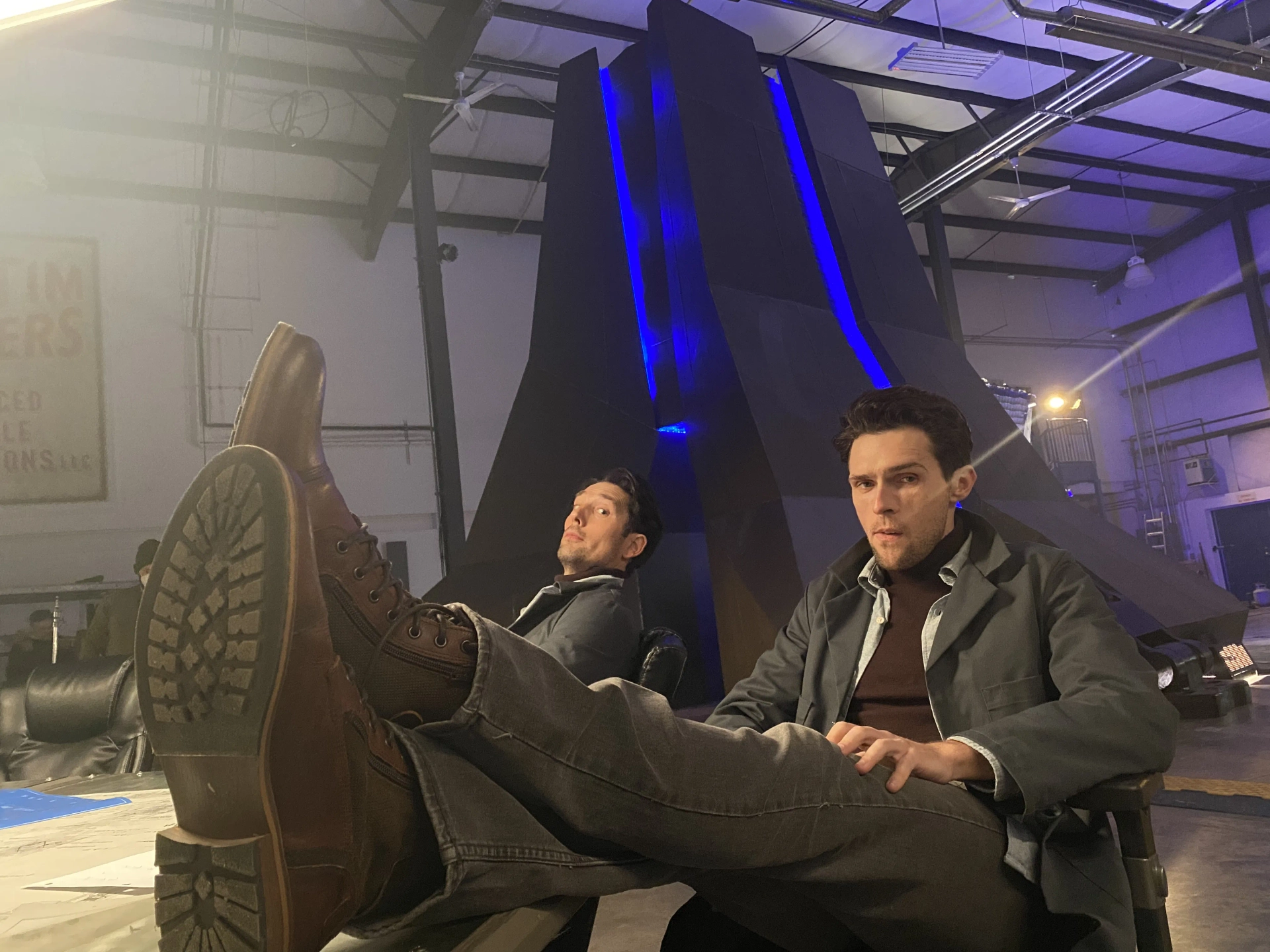 David Babbitt and Samuel Dunning in Tim Travers & the Time Travelers Paradox (2024)