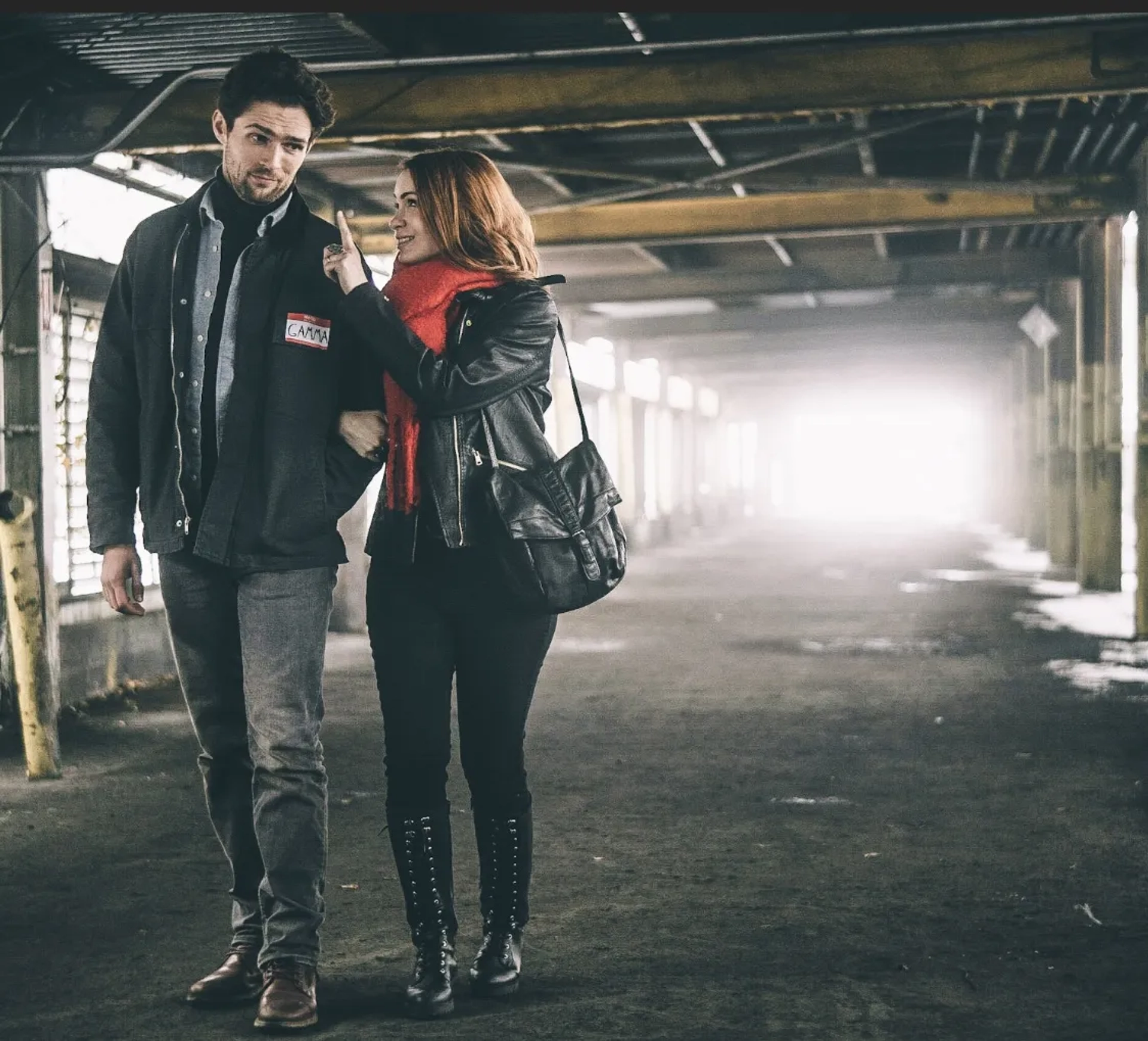 Felicia Day and Samuel Dunning in Tim Travers & the Time Travelers Paradox (2024)