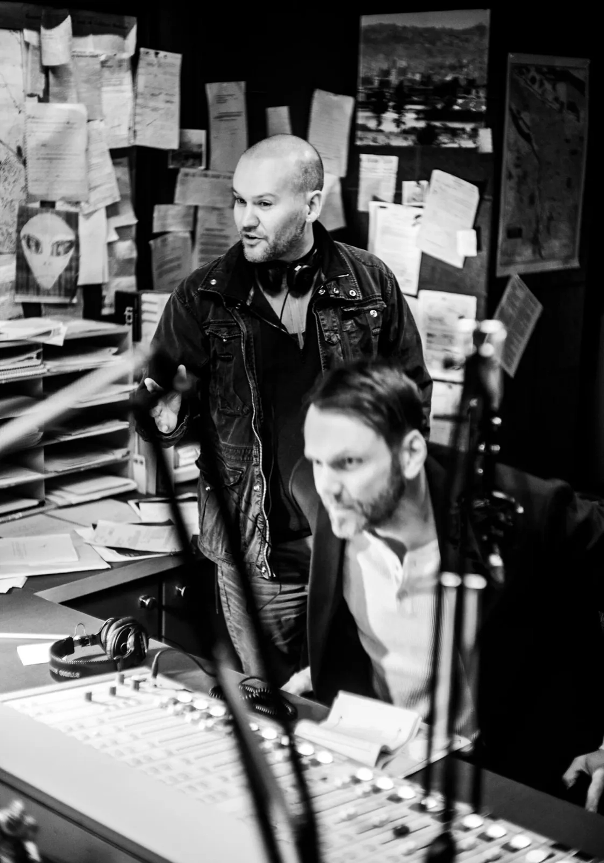 Joel McHale and Stimson Snead in Tim Travers & the Time Travelers Paradox (2024)