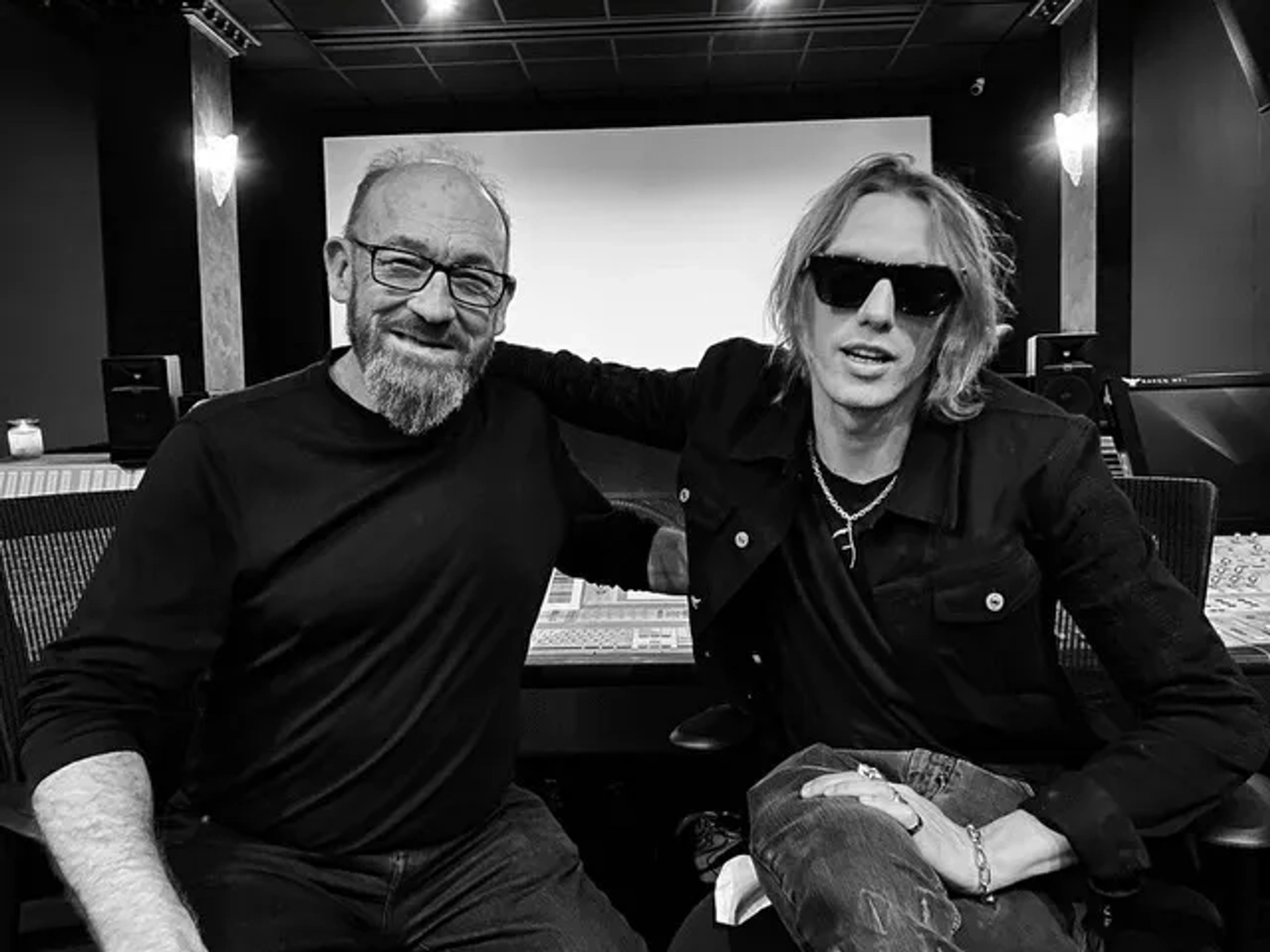Chuck Russell and Jamie Campbell Bower in Witchboard (2024)