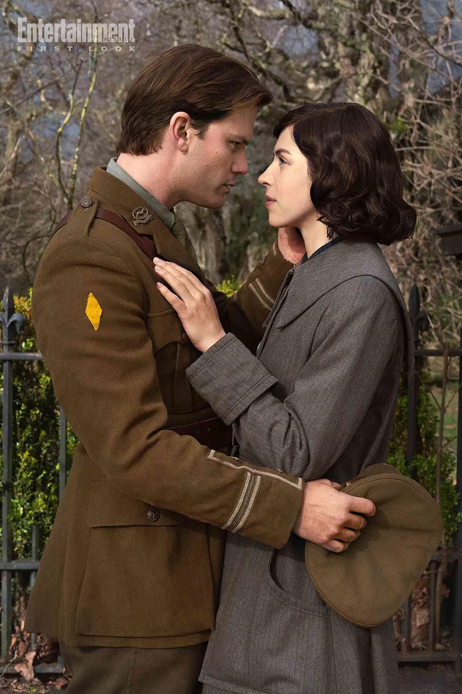 Jeremy Irvine and Hermione Corfield in Outlander: Blood of My Blood (2025)