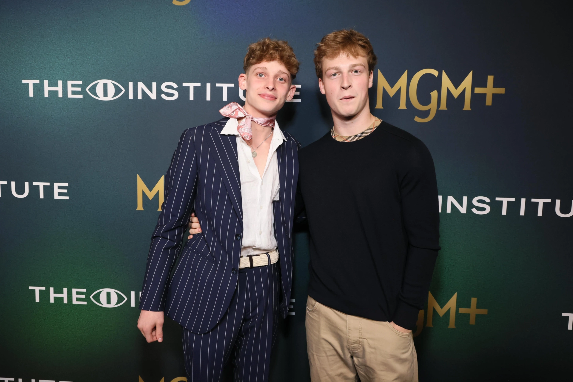 Joe Freeman and Fionn Laird at The Institute North American Premiere