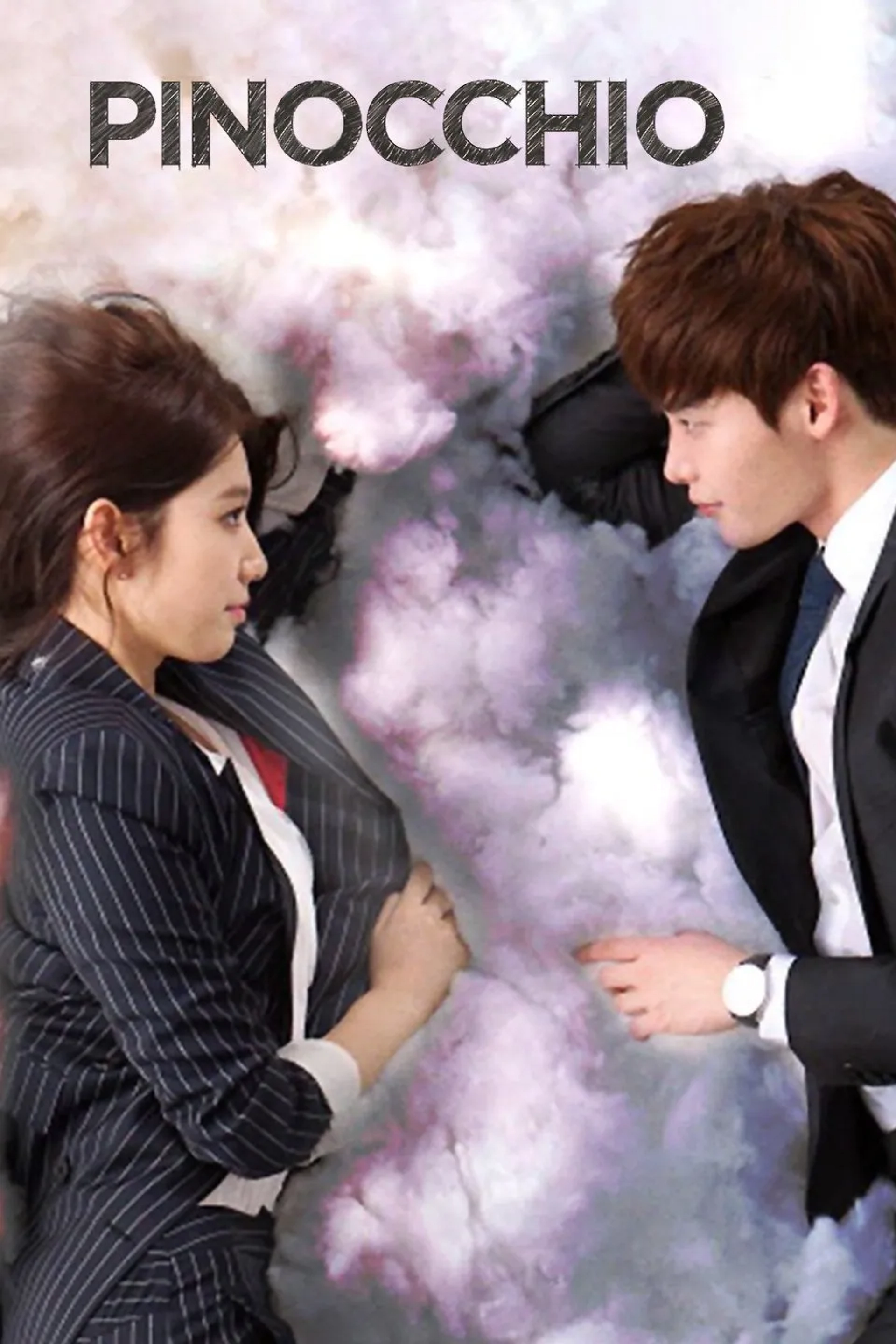 Park Shin-hye and Lee Jong-suk in Pinocchio (2014)