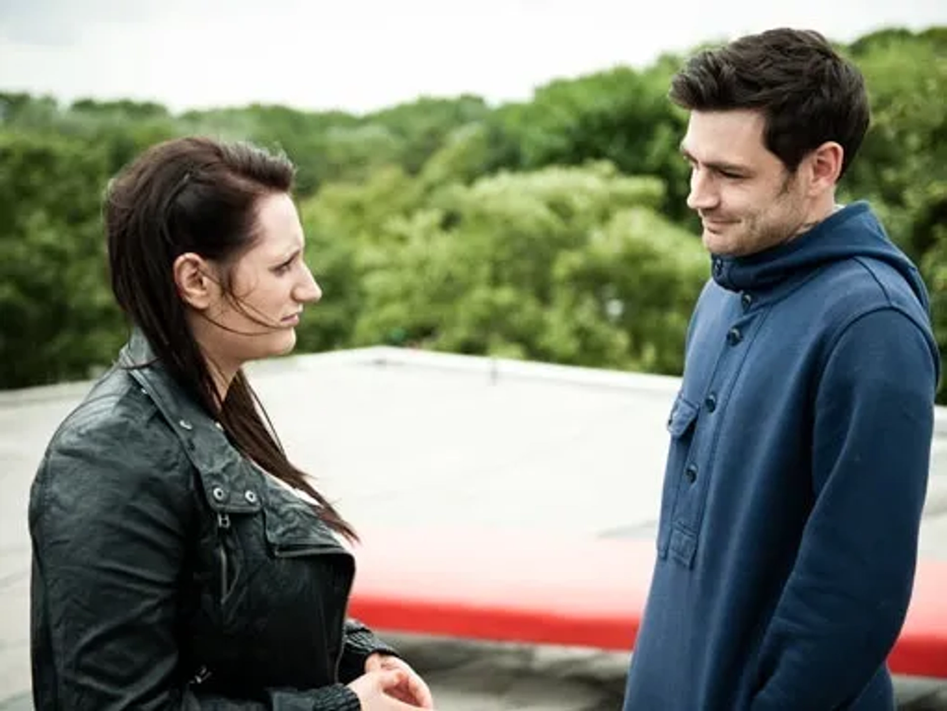Lauren Socha and Matthew McNulty in Misfits (2009)