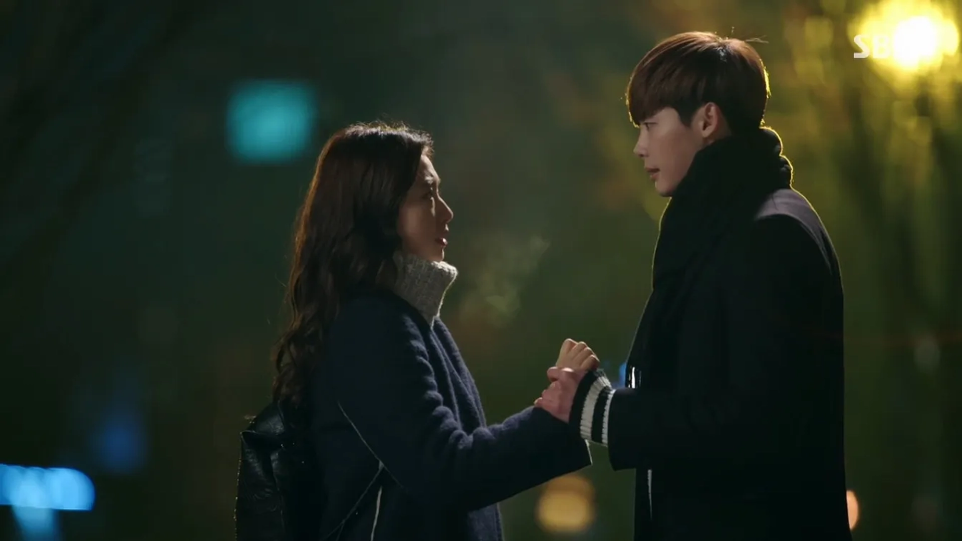 Park Shin-hye and Lee Jong-suk in Pinocchio (2014)