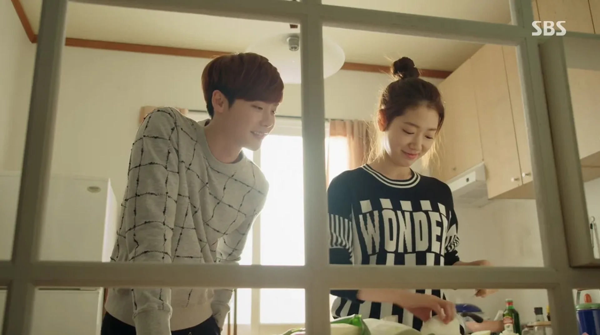 Park Shin-hye and Lee Jong-suk in Pinocchio (2014)