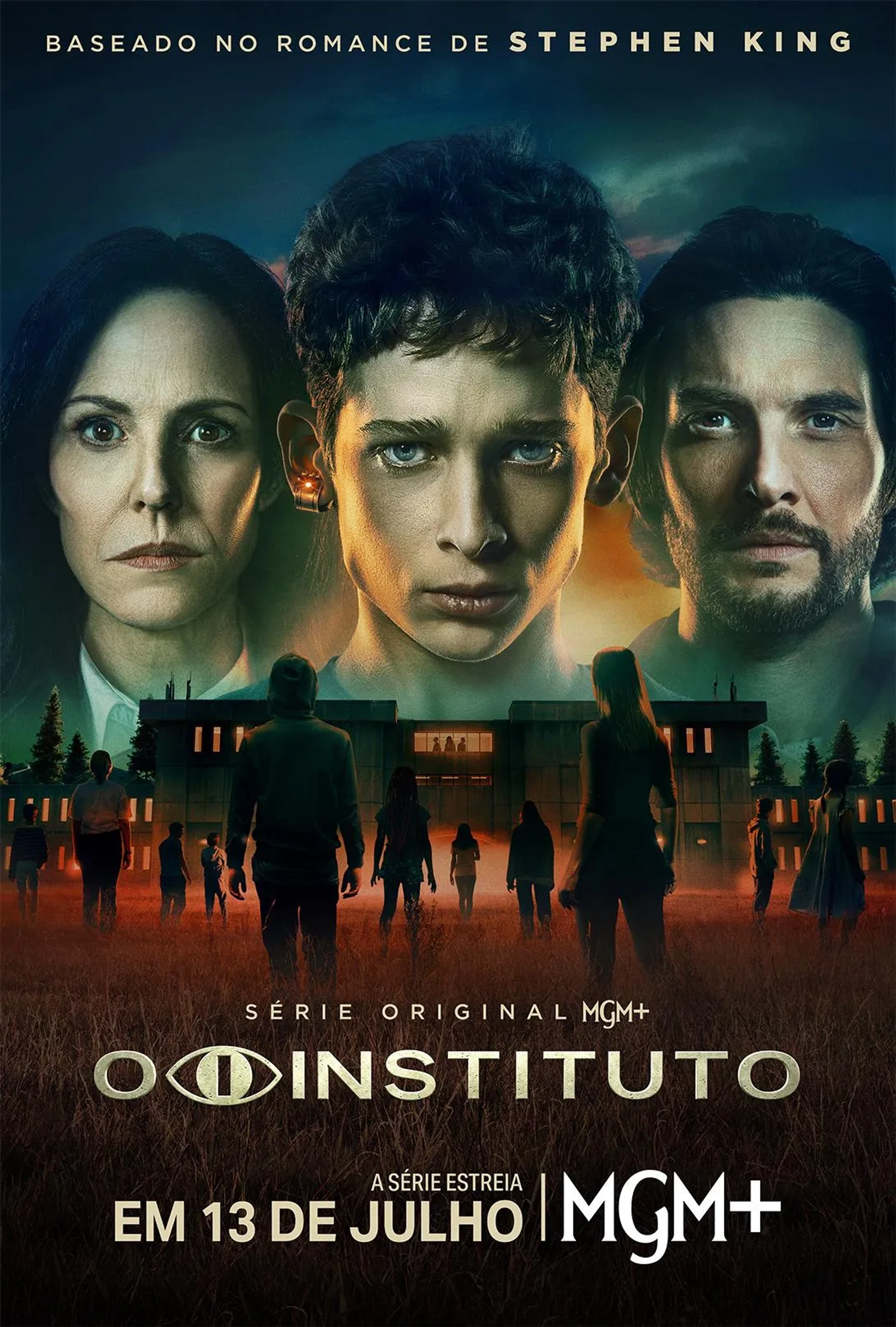 Mary-Louise Parker, Ben Barnes, and Joe Freeman in The Institute (2025)