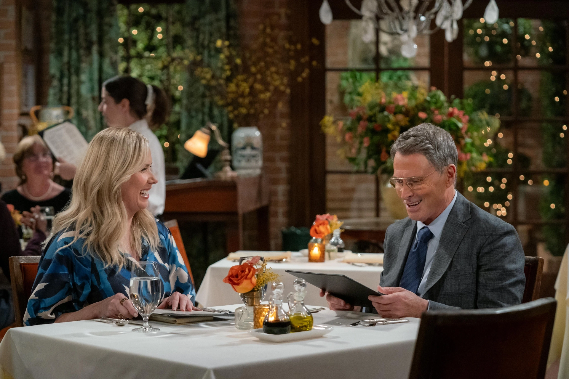 Tim Daly and Leanne Morgan in Leanne (2025)