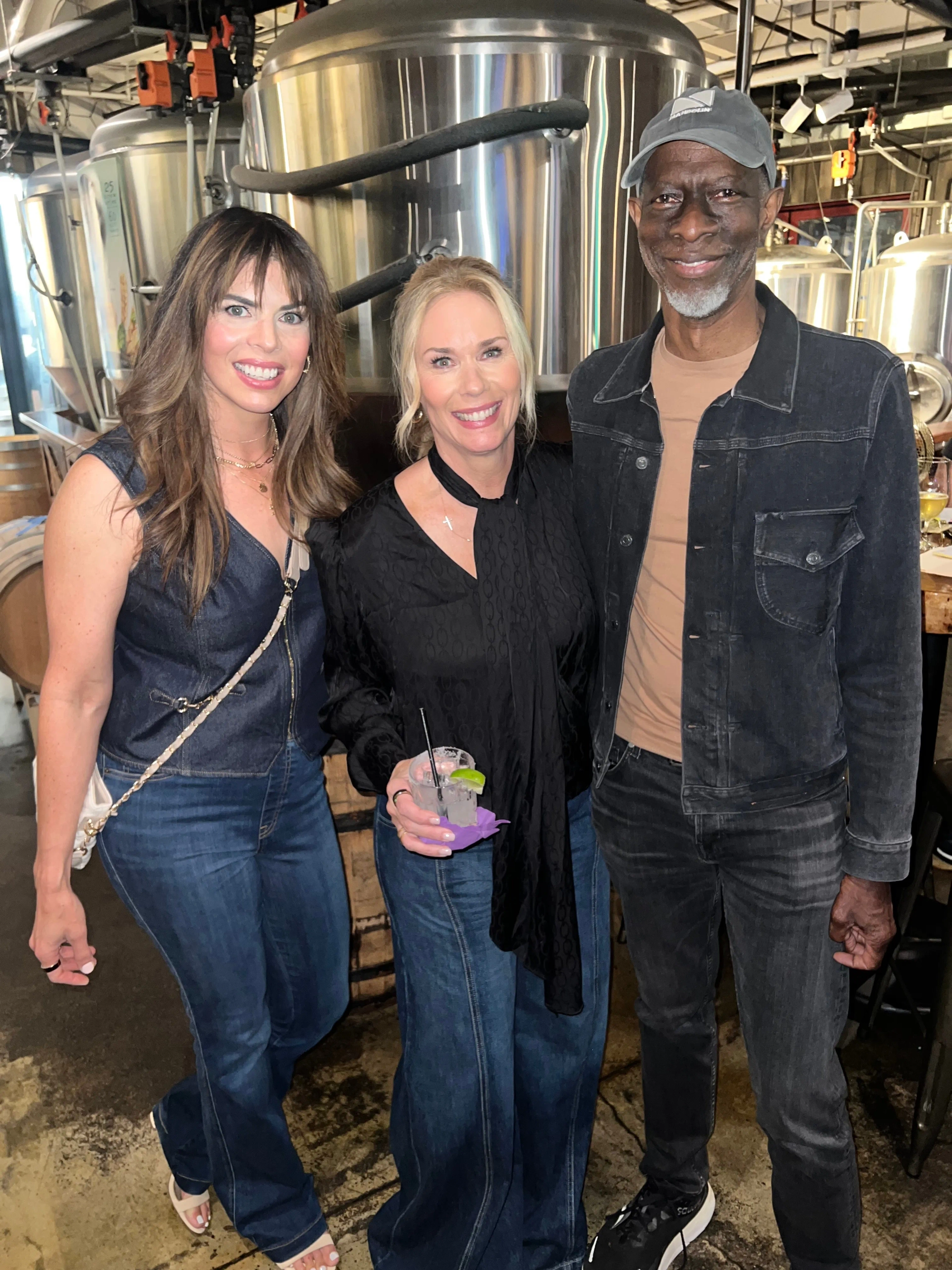 Lauren Lucas, Leanne Morgan, and Keb' Mo' at Leanne Season 1 Wrap Party