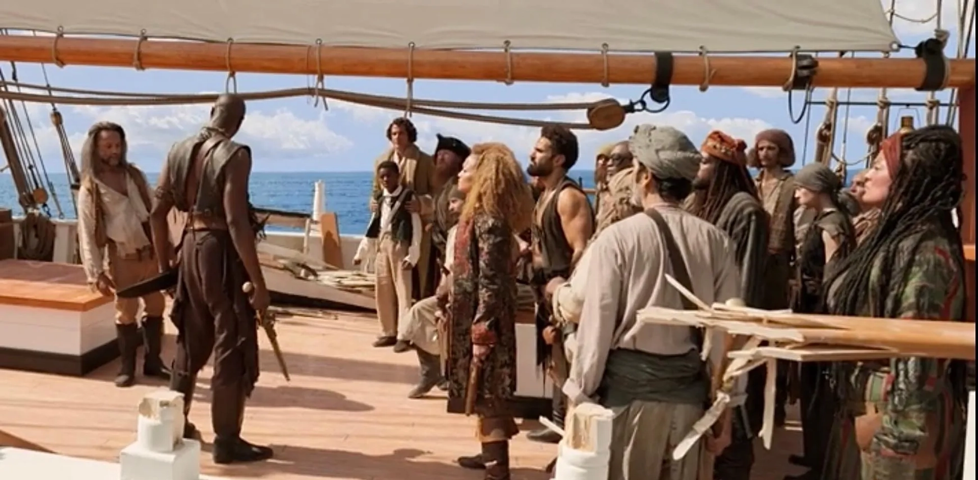 Kamar de los Reyes, Tom Ellis, Sundra Oakley, Eddie Karanja, Indrajit Sarkar, Miles Yekinni, Essam Ferris, and Sam Manual in Washington Black (2025)