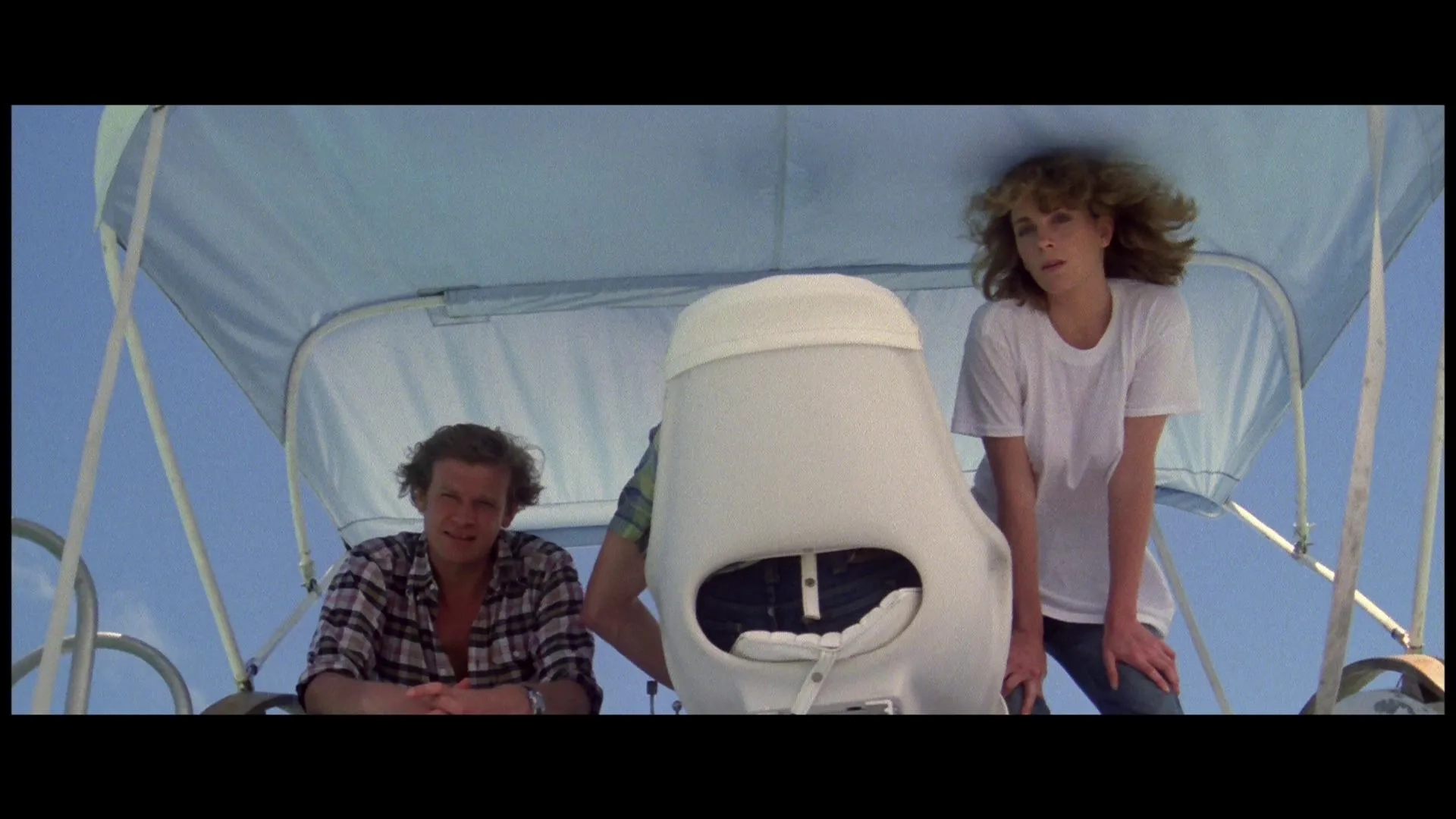 Al Cliver, Tisa Farrow, and Ian McCulloch in Zombie (1979)