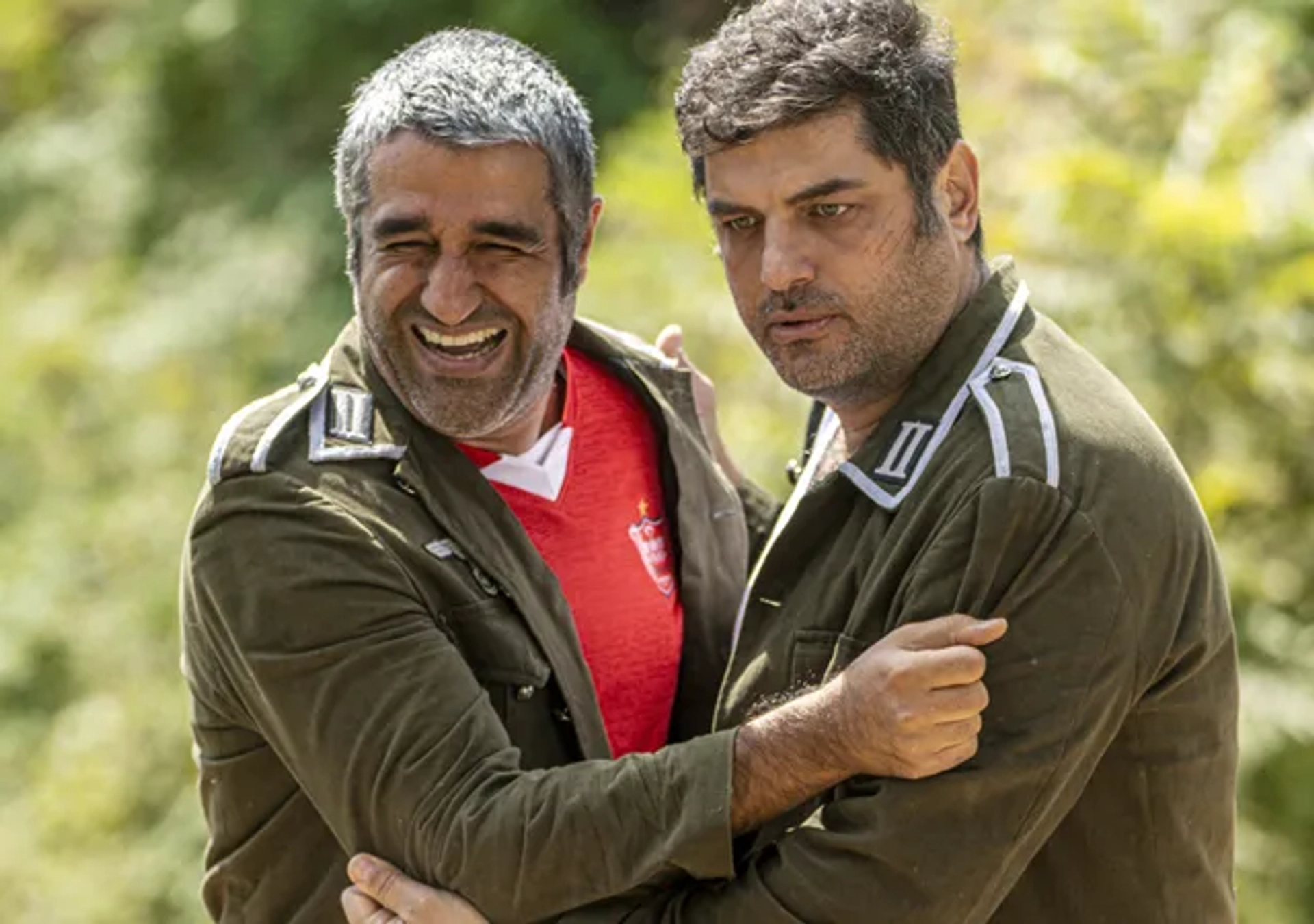 Sam Derakhshani and Pejman Jamshidi in The Good, the Bad, the Corny: Radioactive (2021)