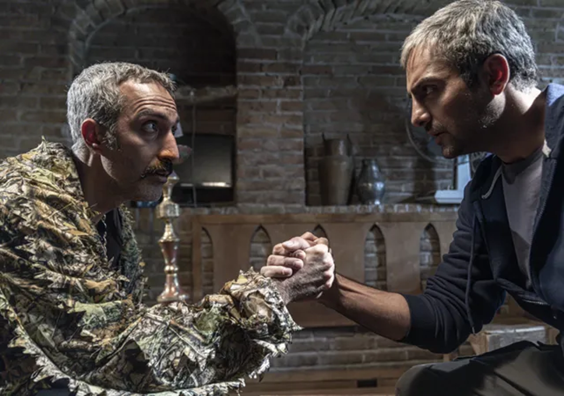 Amir Mahdi Jule and Hamed Komaily in The Good, the Bad, the Corny: Radioactive (2021)