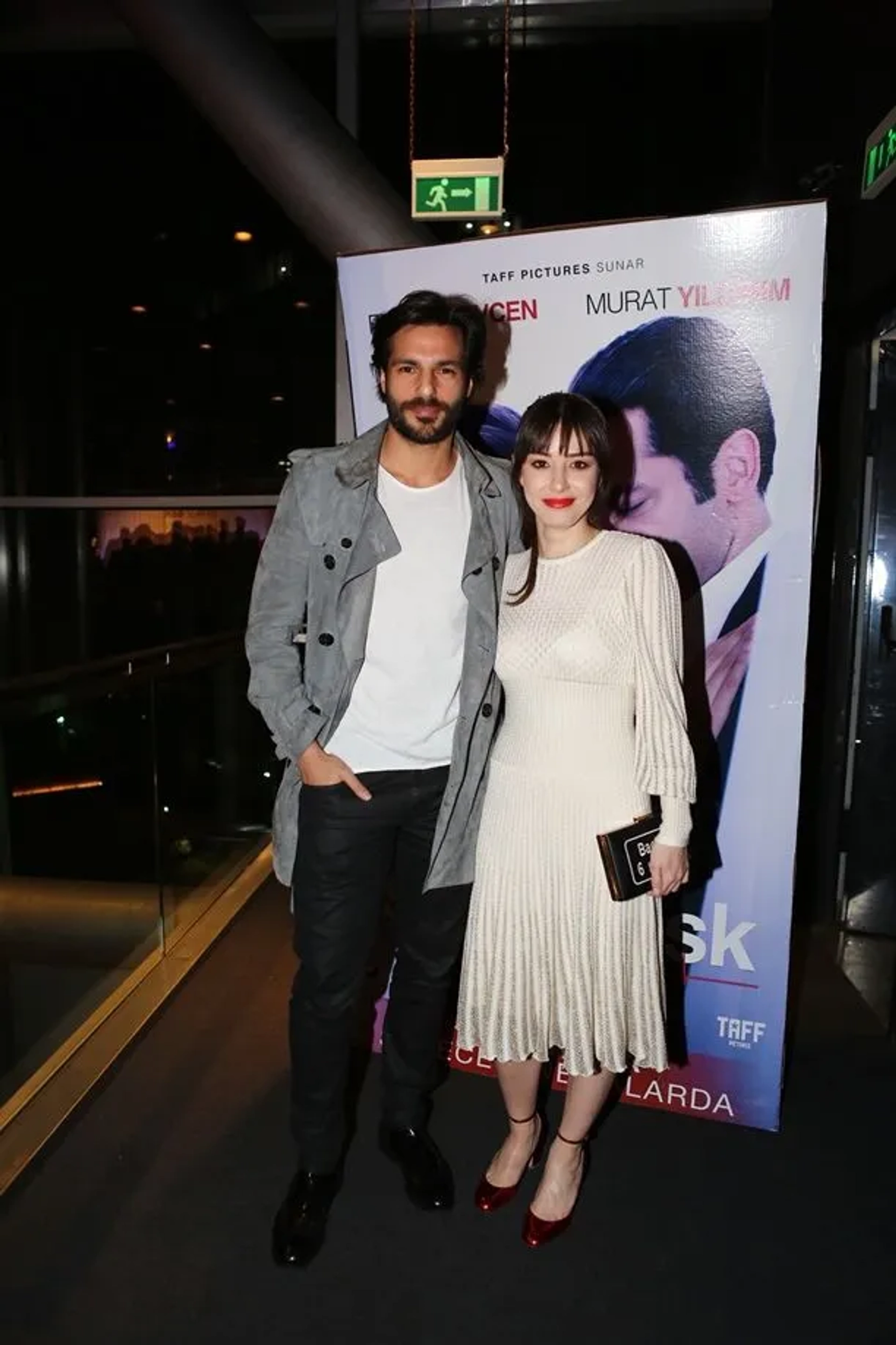 Özge Gürel and Serkan Çayoglu at an event for Sonsuz Ask (2017)