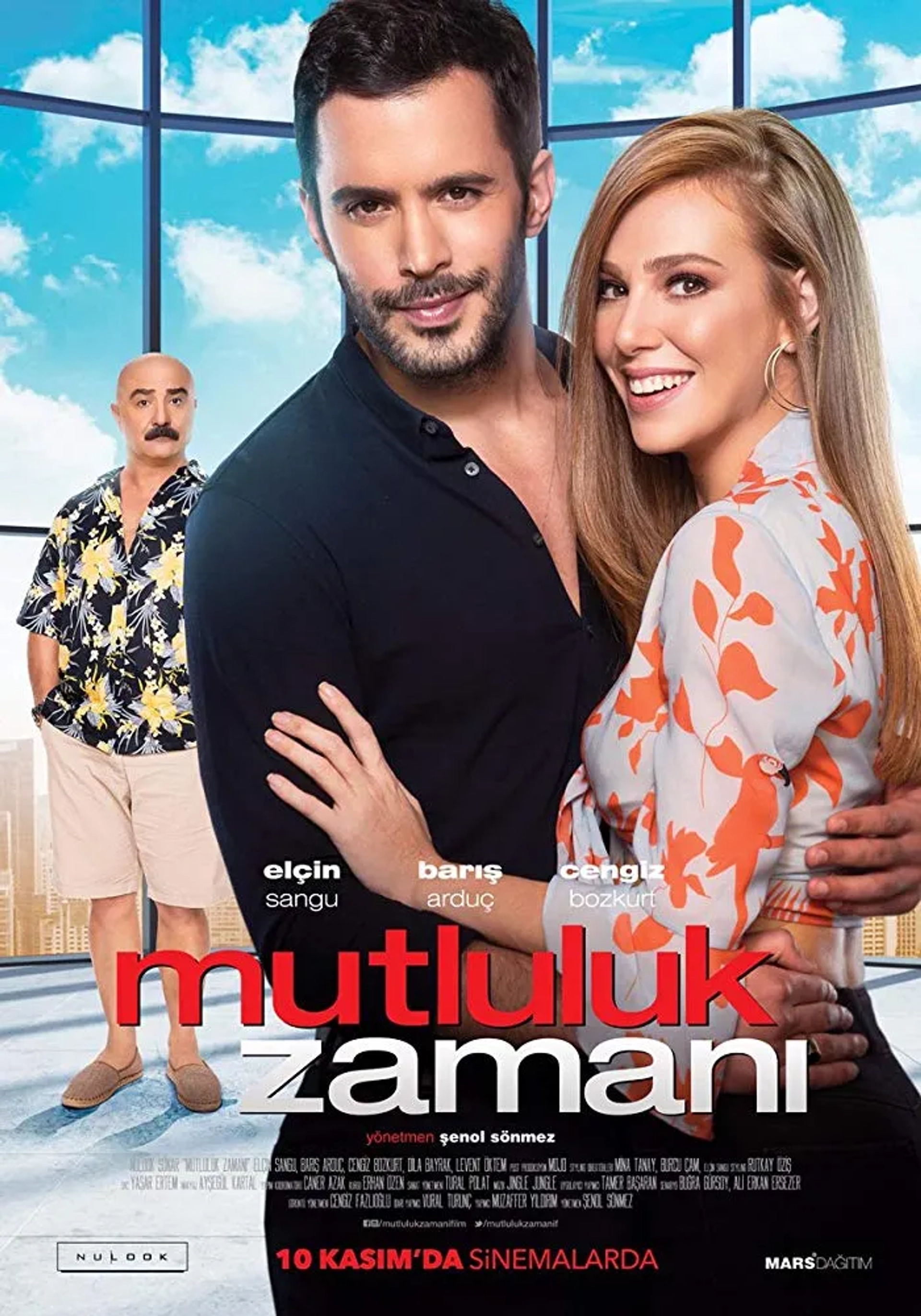 Cengiz Bozkurt, Elçin Sangu, and Baris Arduç in Mutluluk Zamani (2017)