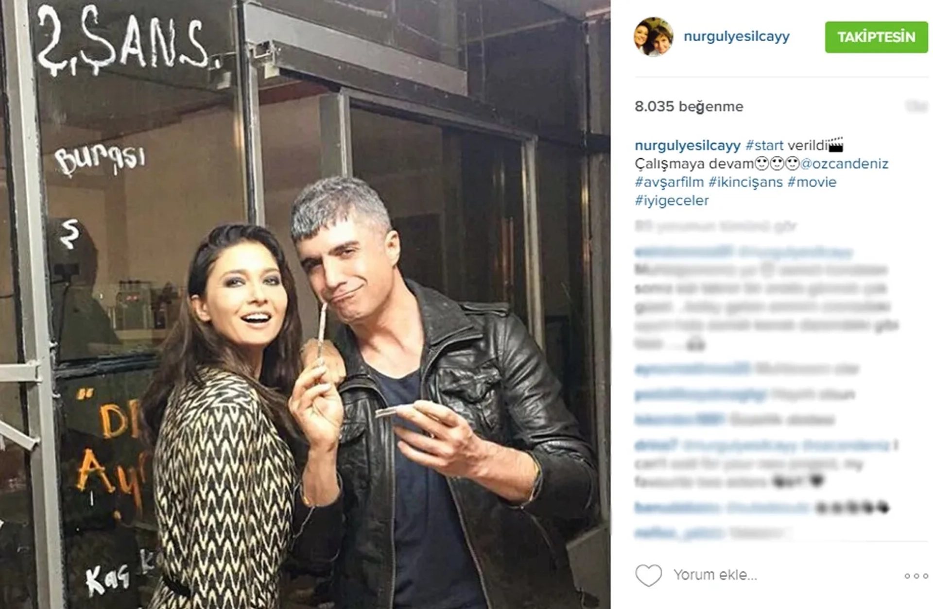 Nurgül Yesilçay and Özcan Deniz in Second Chance (2016)