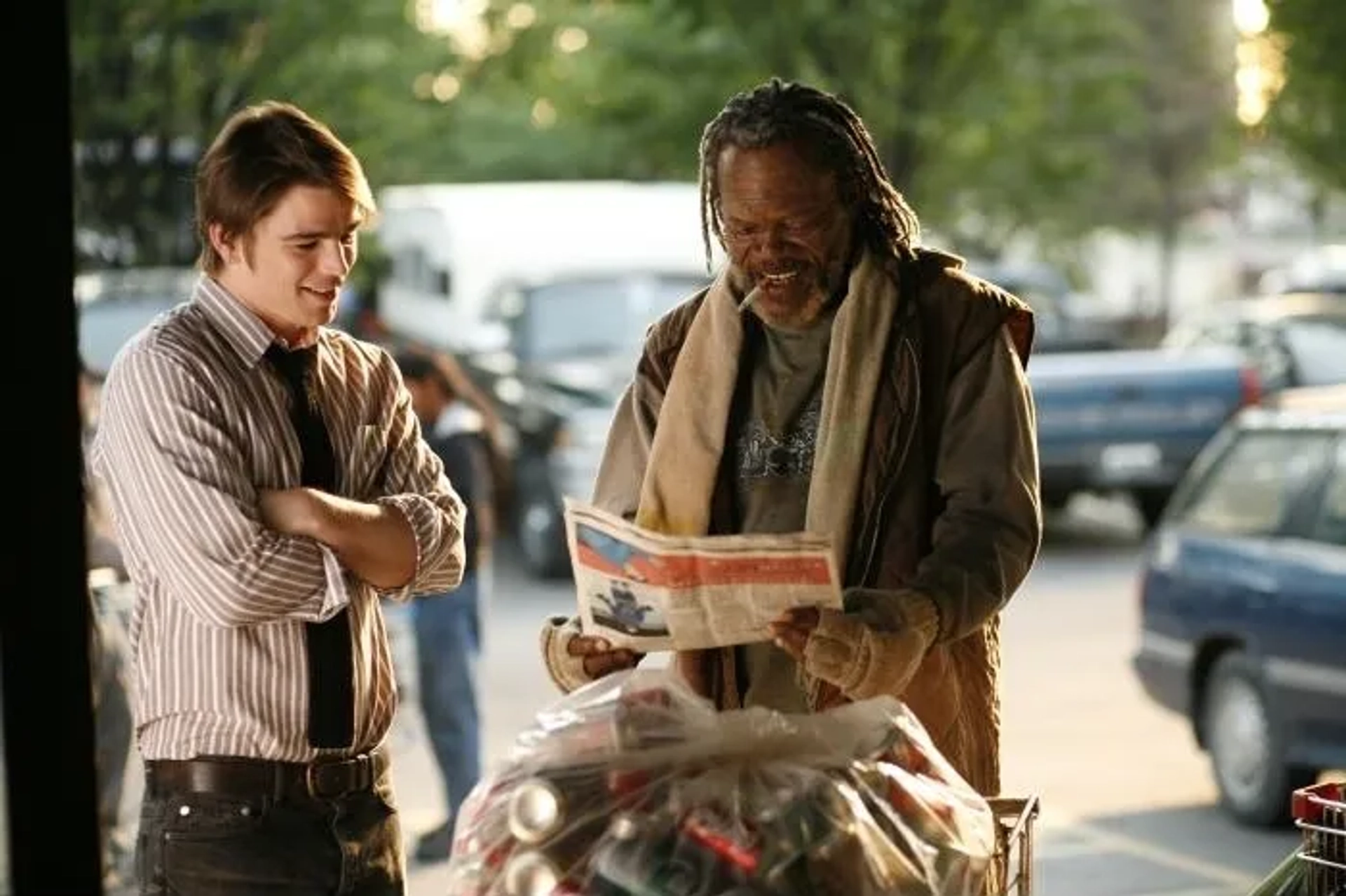 Samuel L. Jackson and Josh Hartnett in Resurrecting the Champ (2007)