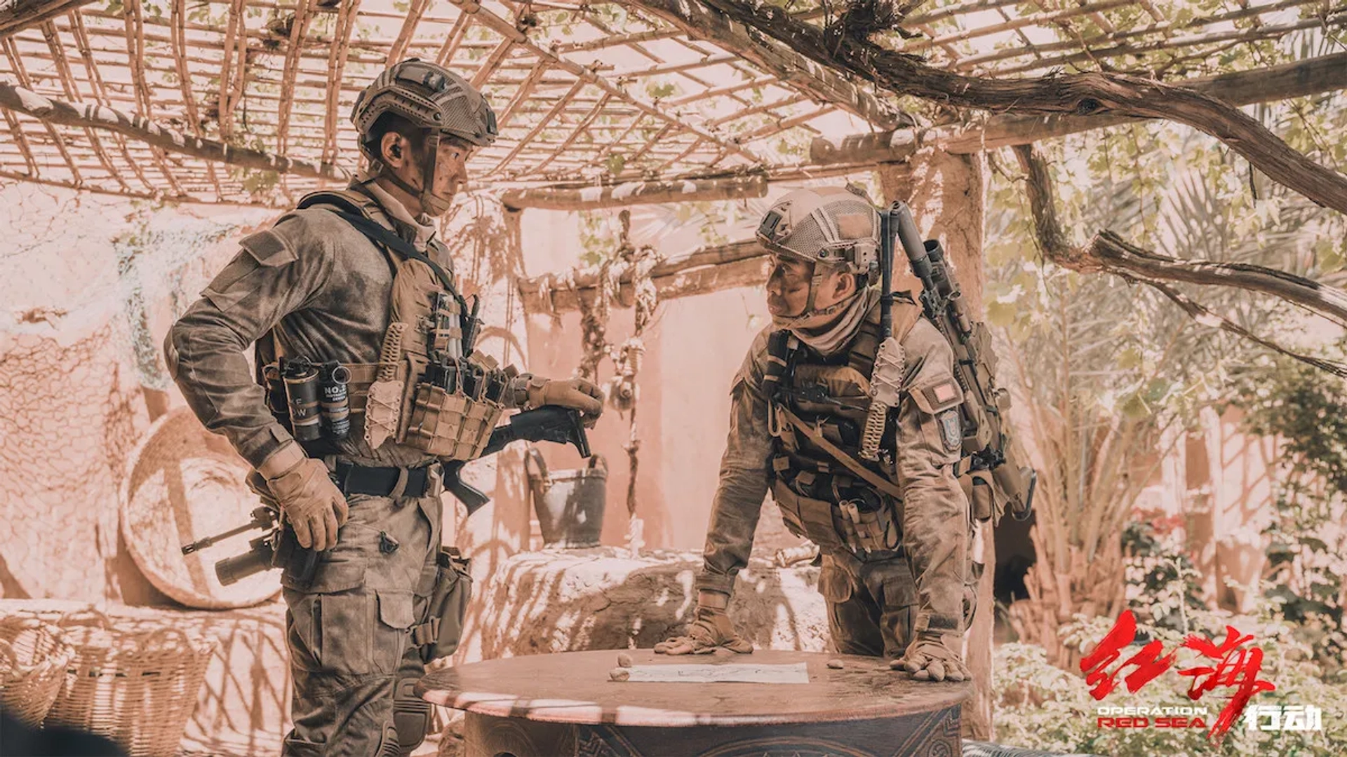 Yi Zhang and Jiang Du in Operation Red Sea (2018)