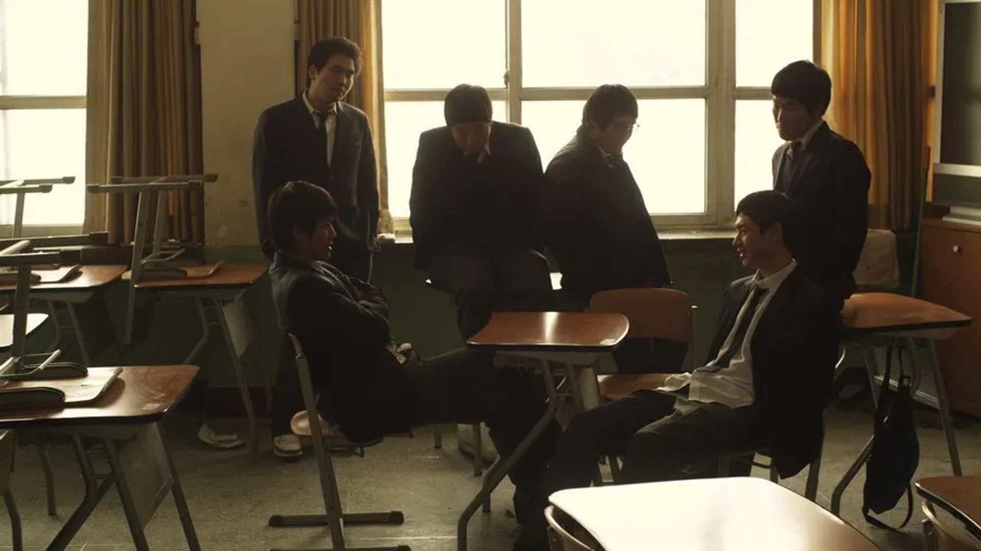 Lee Je-hoon, Seo Jun-yeong, and Park Jeong-min in Bleak Night (2010)