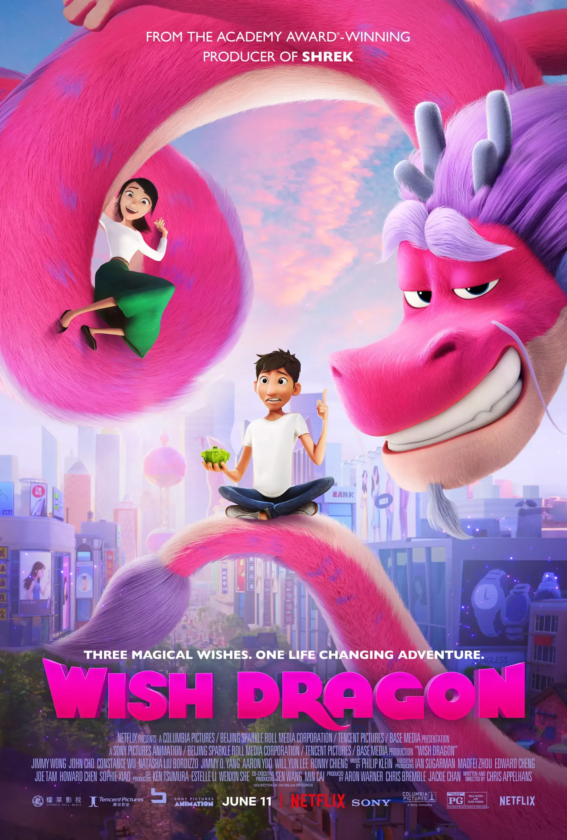انیمیشن اژدهای آرزوها (Wish Dragon 2021)
