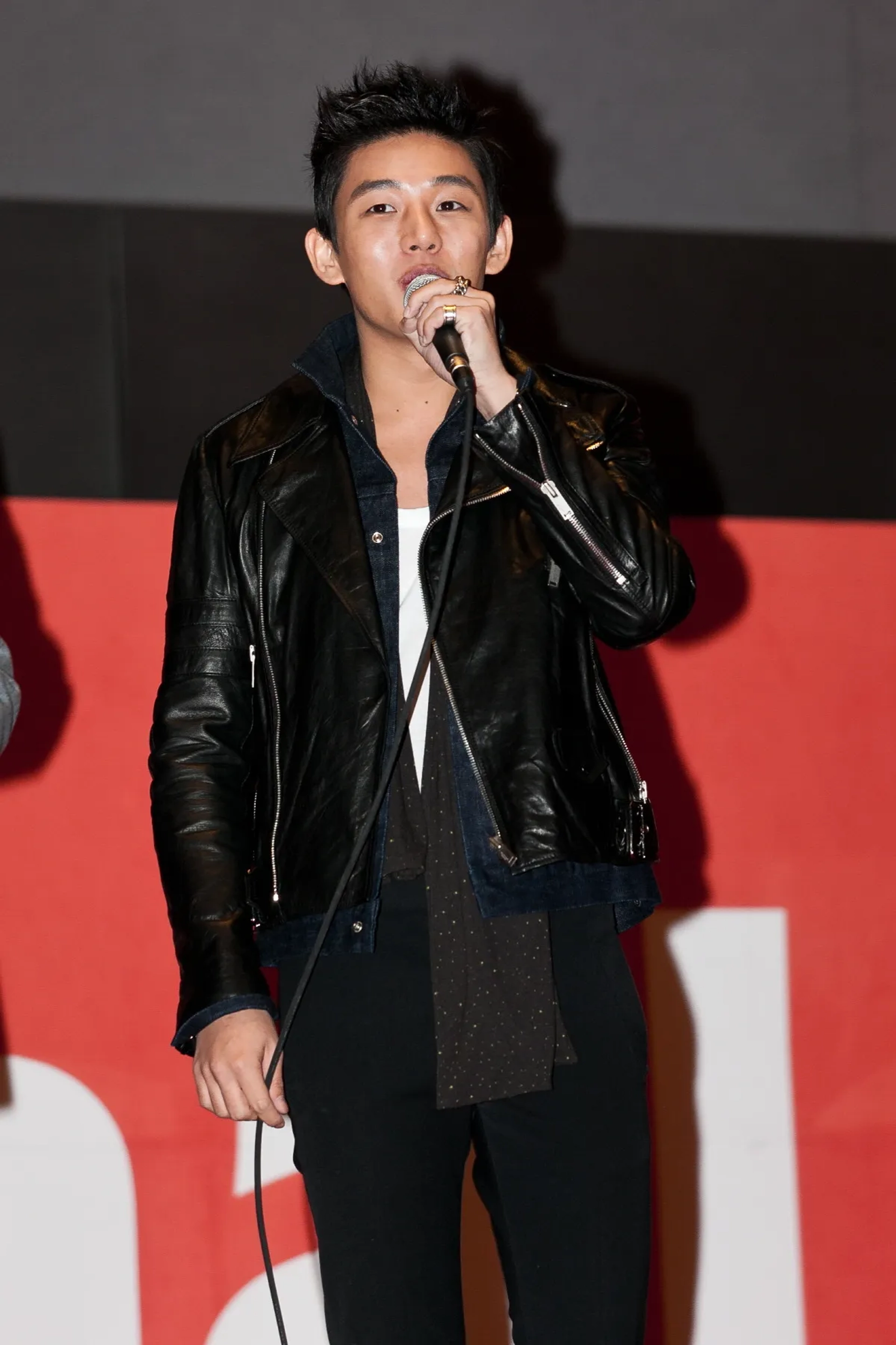 Yoo Ah-in at an event for Punch (2011)