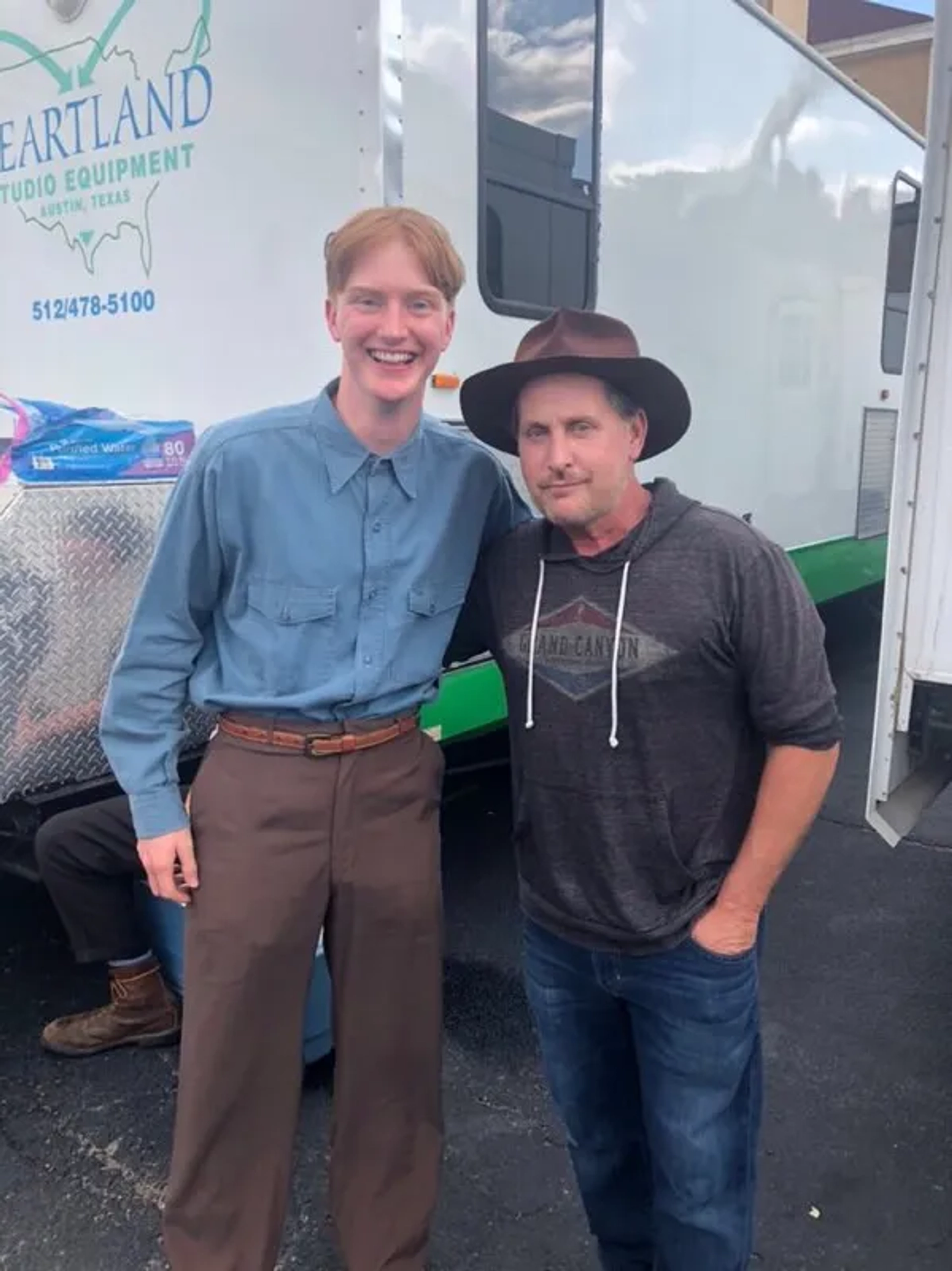 Emilio Estevez and Sampley Barinaga in 12 Mighty Orphans (2021)