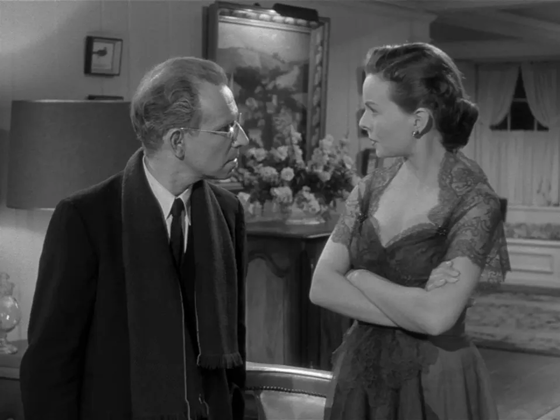 Jeanne Crain and Hume Cronyn in People Will Talk (1951)