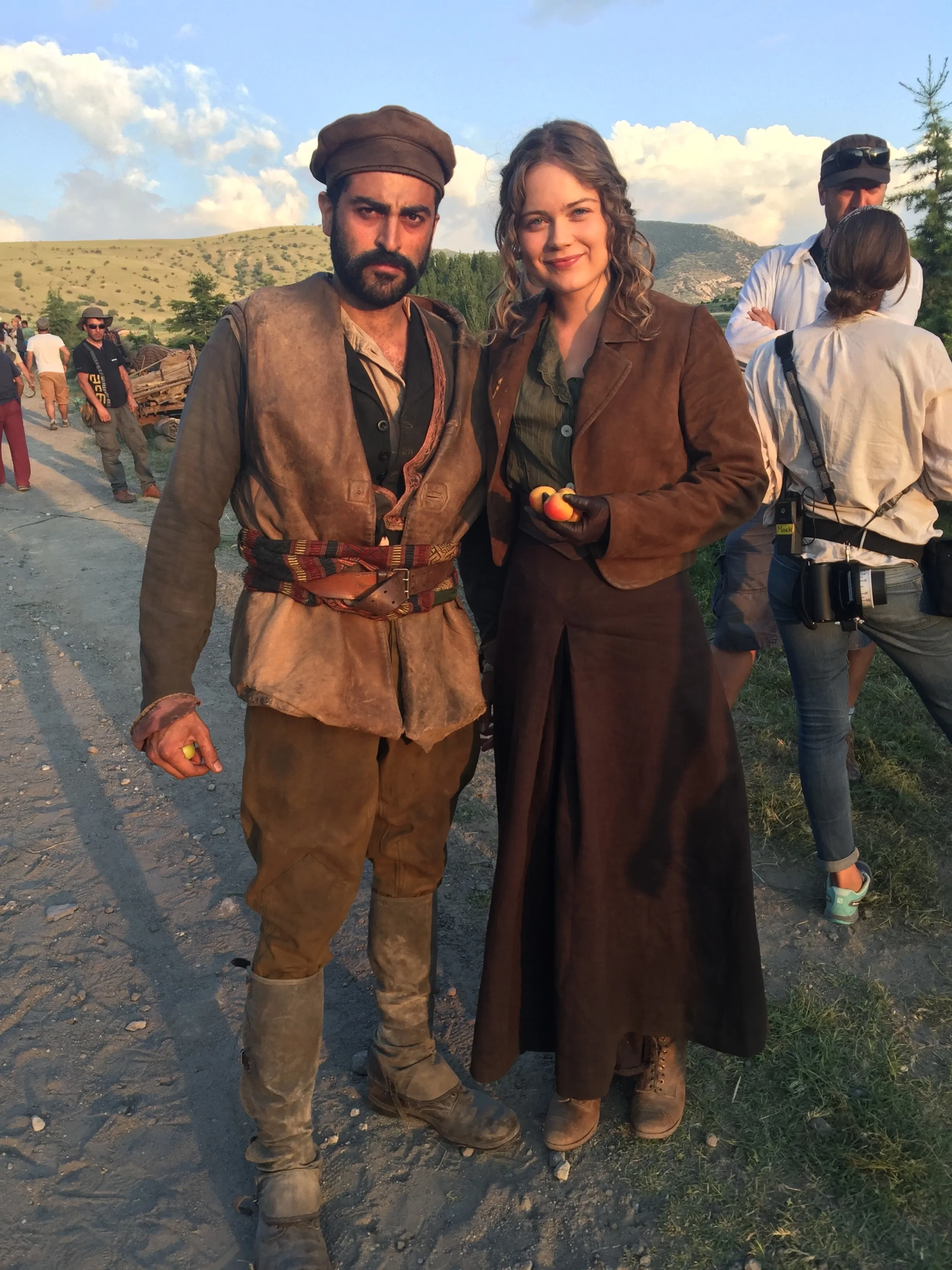 Hera Hilmar and Ali Riza Sahenk in The Ottoman Lieutenant (2017)