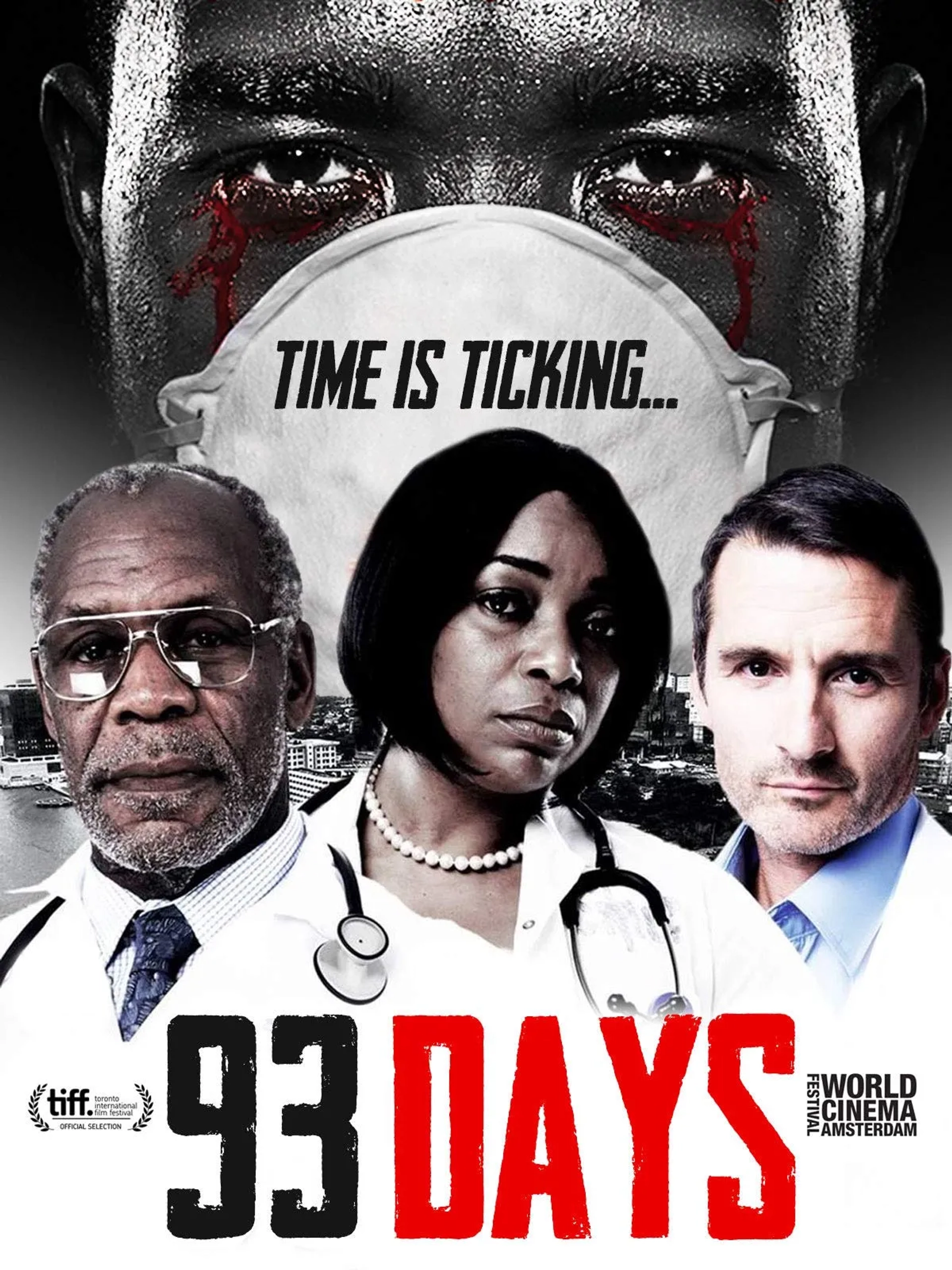Danny Glover, Alastair Mackenzie, and Bimbo Akintola in 93 Days (2016)