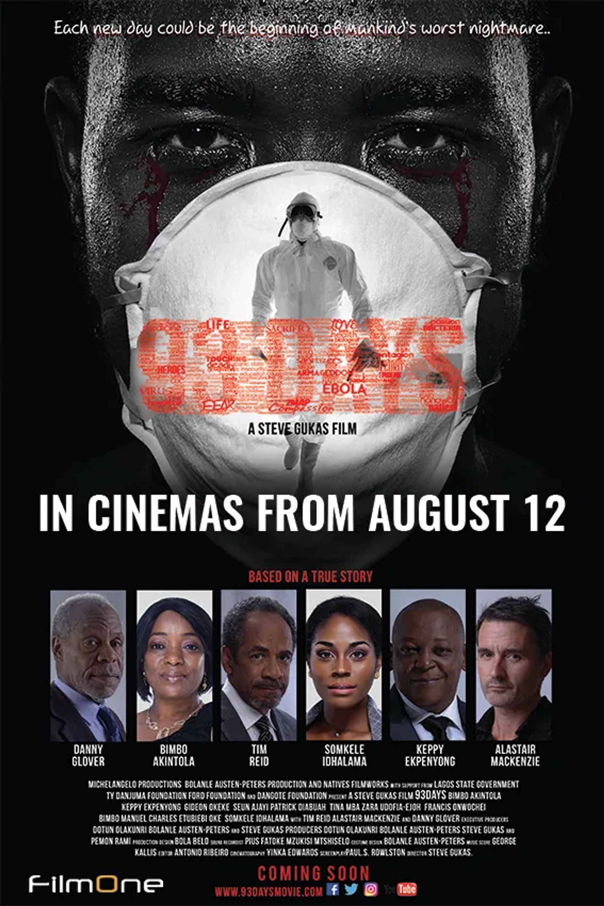Danny Glover, Tim Reid, Alastair Mackenzie, Bimbo Akintola, Keppy Ekpenyong-Bassey, and Somkele Iyamah-Idhalama in 93 Days (2016)