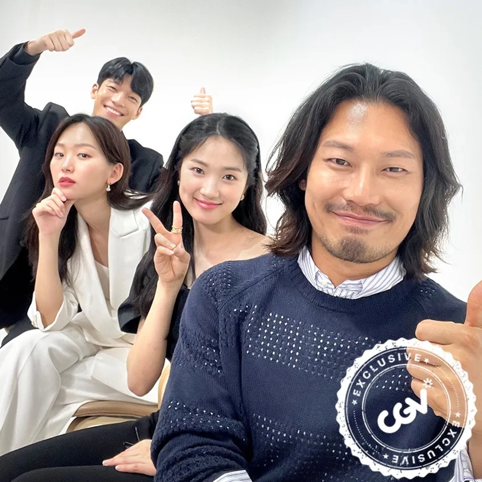 Kim Hye-yoon, Park Hoon, Jin Ki-joo, and Wi Ha-joon at an event for Midnight (2021)