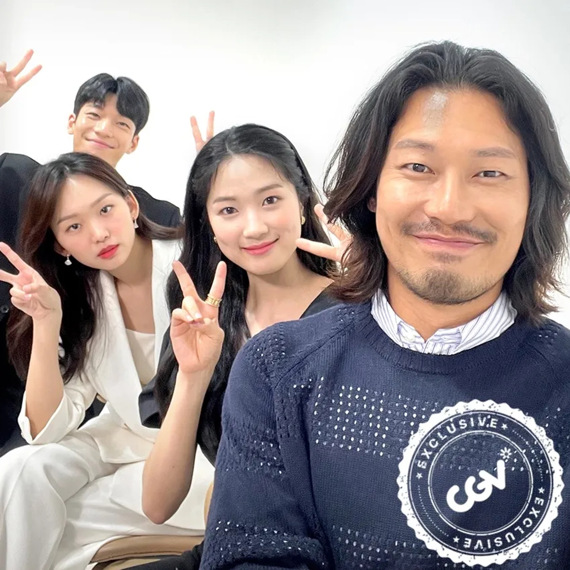 Kim Hye-yoon, Park Hoon, Jin Ki-joo, and Wi Ha-joon at an event for Midnight (2021)