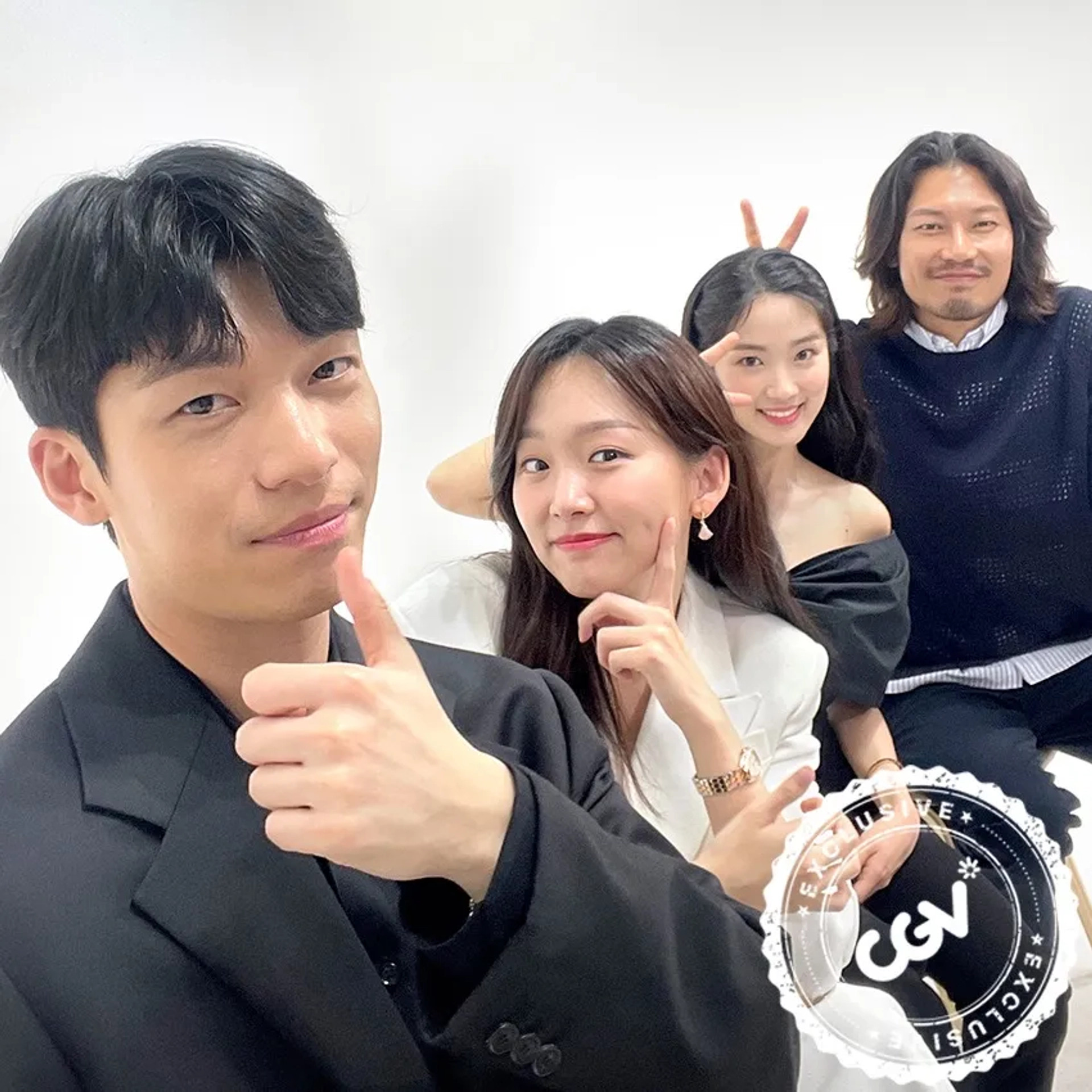 Kim Hye-yoon, Park Hoon, Jin Ki-joo, and Wi Ha-joon at an event for Midnight (2021)
