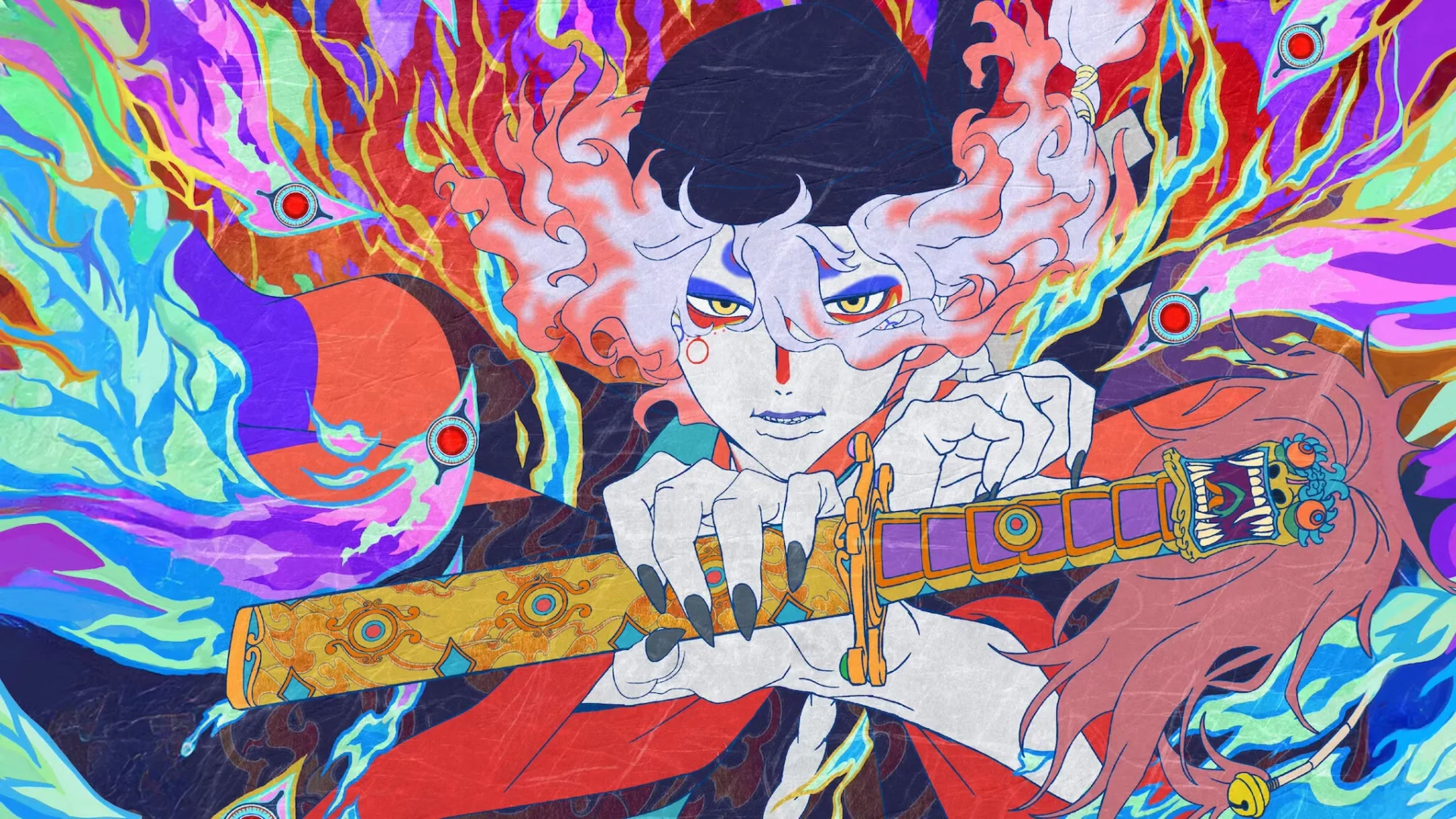 تریلر انیمیشن مونوکه فصل دوم خاکسترهای خشم ۲۰۲۶ Mononoke the Movie Chapter II The Ashes of Rage