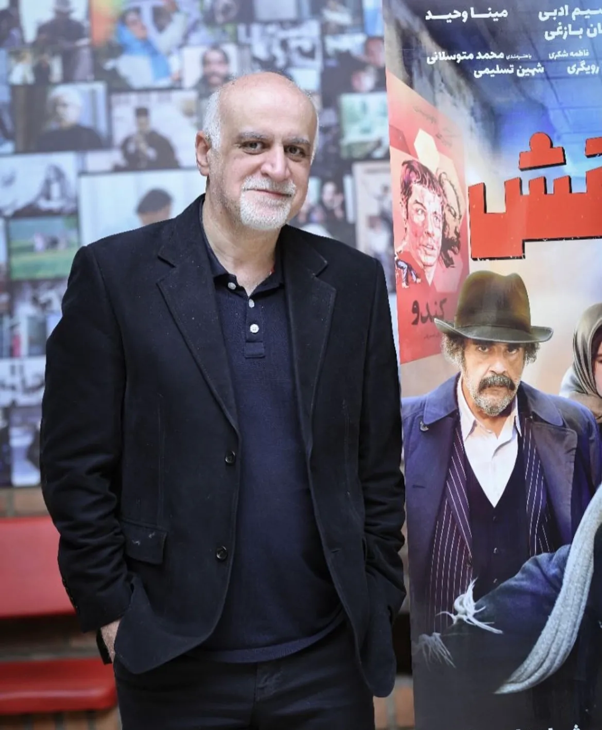 تصاویر بهرنگ علوی در کنار بازیکنان پرسپولیس در اکران مردمی فیلم «شاه نقش» 2