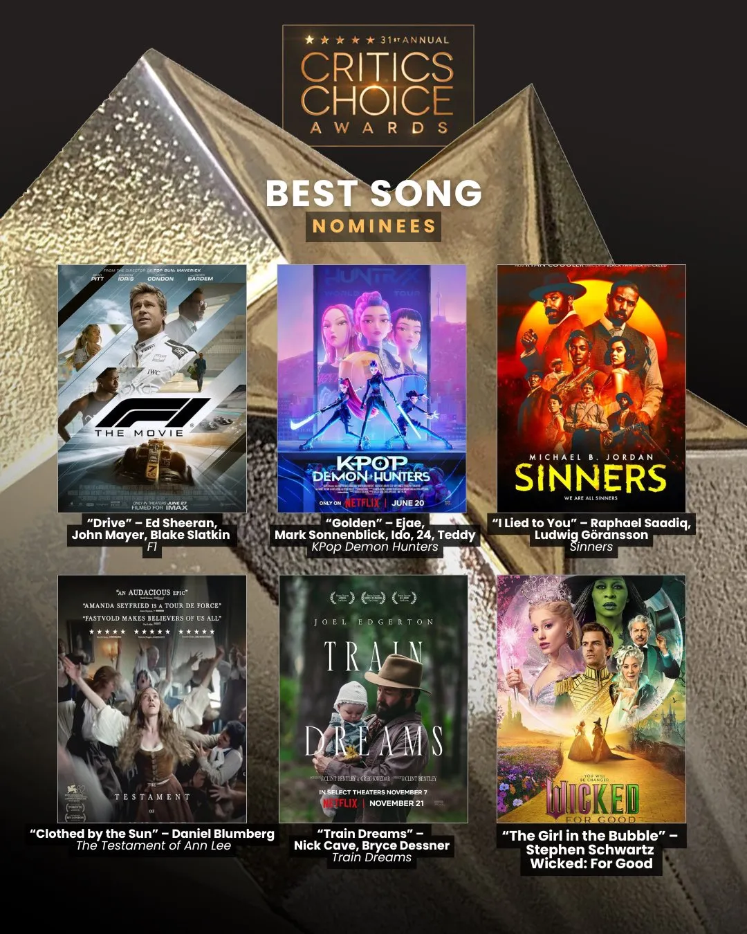 انیمیشن «شکارچیان شیطان کی‌پاپ» نامزد دو جایزه اصلی انتخاب منتقدان شد؛ درخشش گروه خیالی HUNTR/X