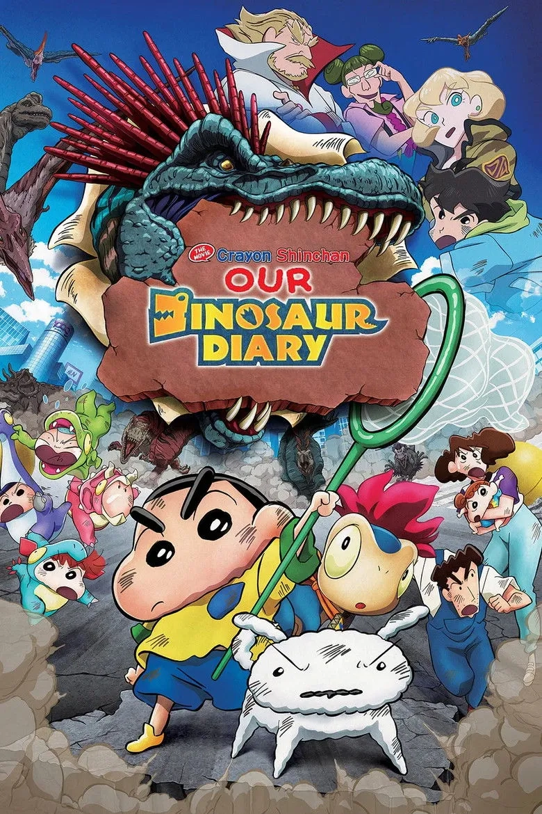 انیمه کریون شین چان : خاطرات دایناسوری اورا (Crayon Shin-chan the Movie: Our Dinosaur Diary 2024)