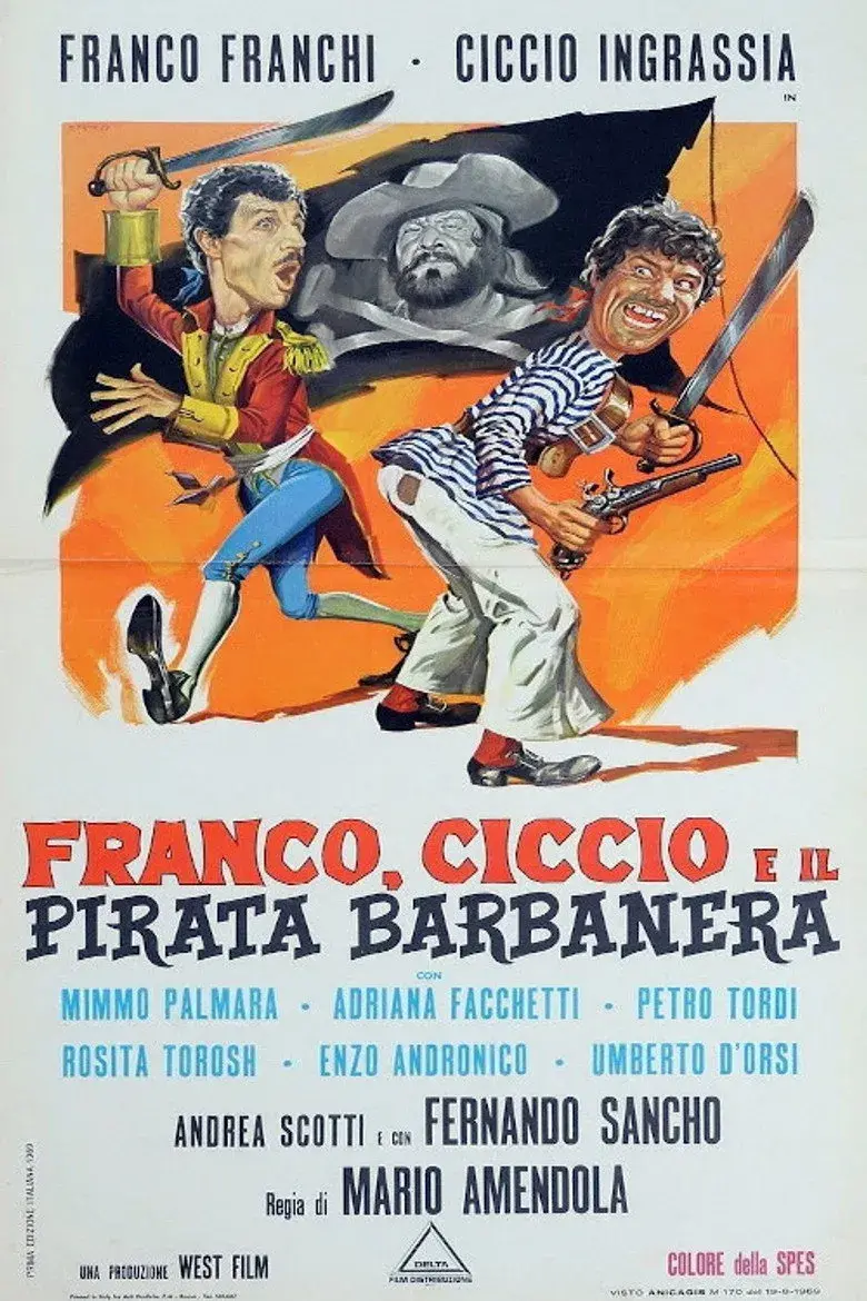 فیلم چیچو و فرانکو دزددریایی (Franco, Ciccio and the Pirate Blackbeard 1969)