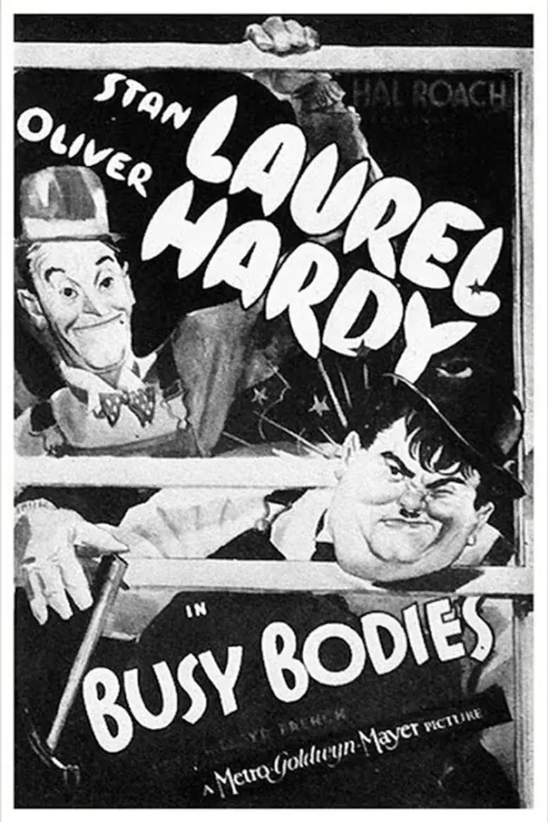 فیلم لورل و هاردی : فضول باشی (Busy Bodies 1933)