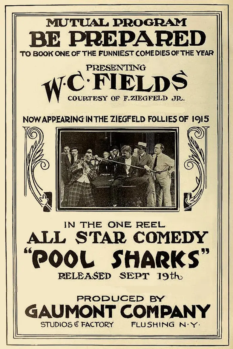 فیلم کوسه های میز بیلیارد (Pool Sharks 1914)