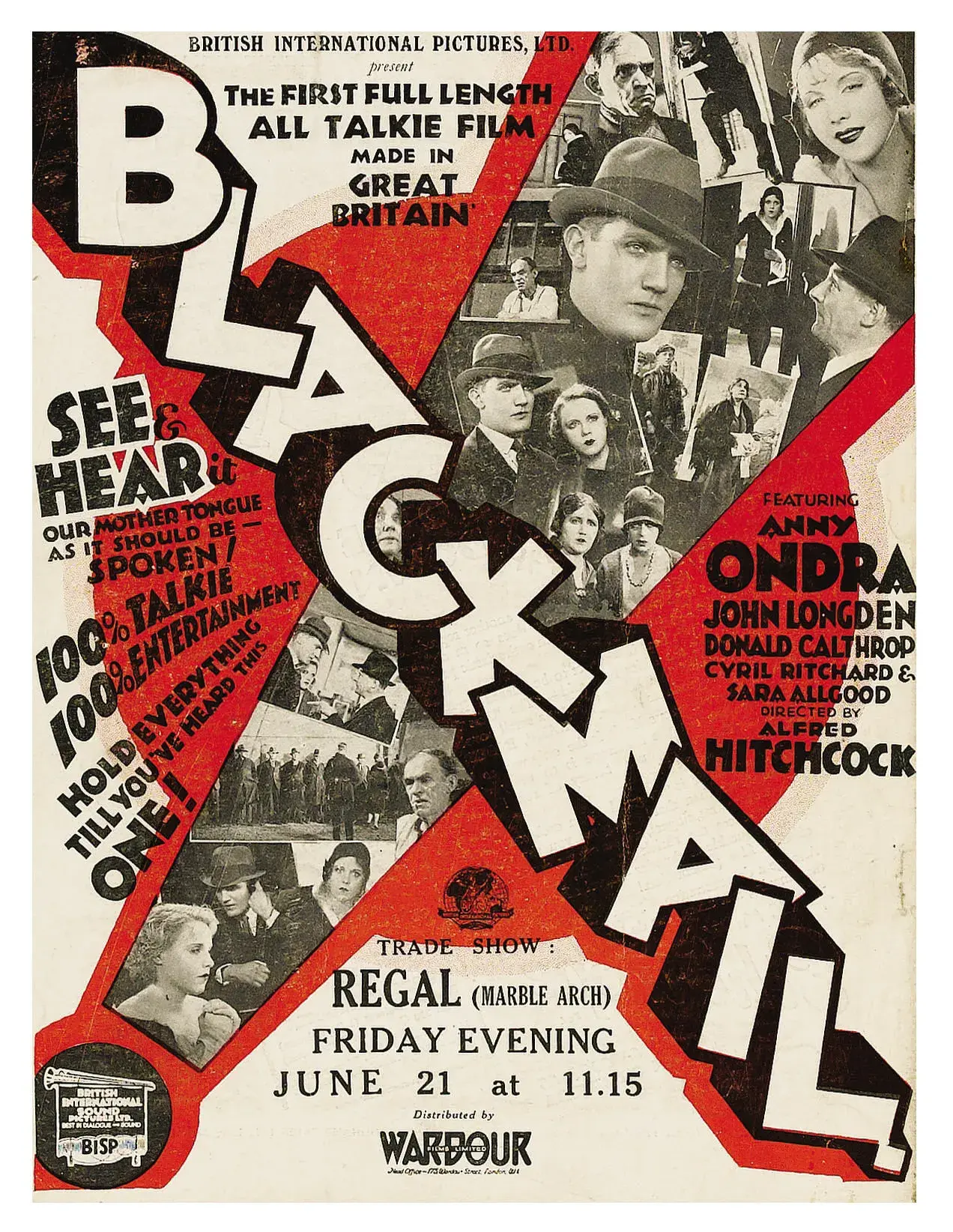 فیلم باج گیری (Blackmail 1929)