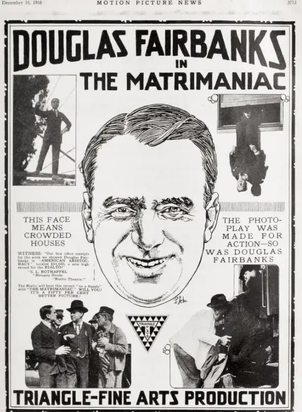 فیلم دیوانه ازدواج (The Matrimaniac 1916)