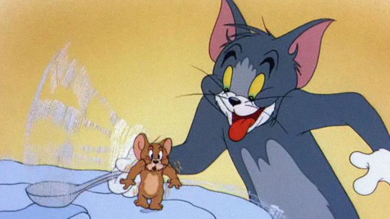 انیمیشن شب‌نشینی گربه‌ها (Saturday Evening Puss 1950)