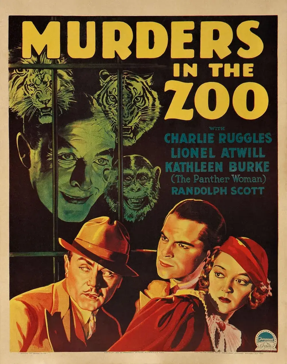 فیلم قتل در باغ وحش (Murders in the Zoo 1933)