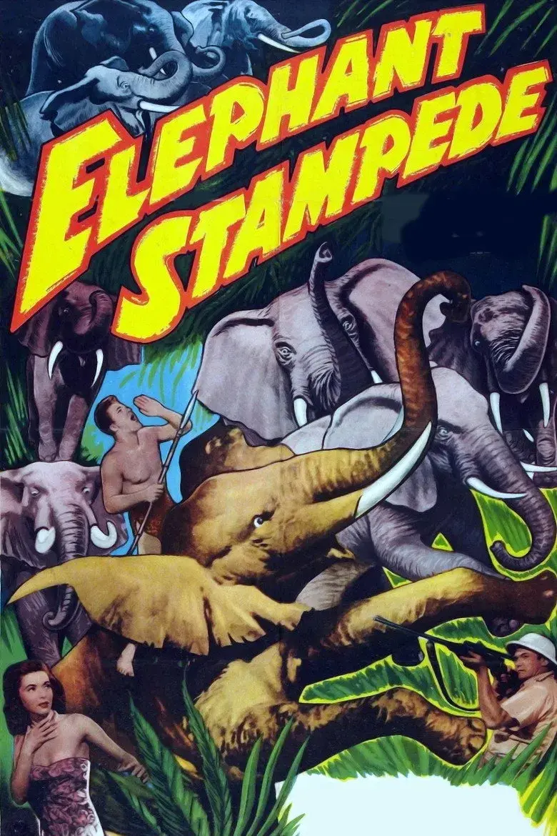 فیلم هجوم فیل‌ها (Elephant Stampede 1951)