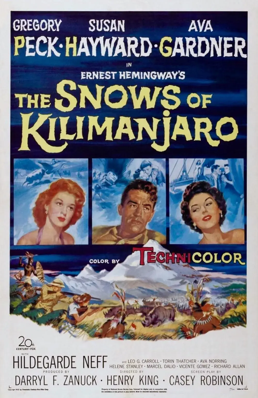 فیلم برف های کلیمانجارو (The Snows of Kilimanjaro 1952)