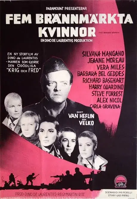 فیلم پنج زن نشان‌دار (Five Branded Women 1960)
