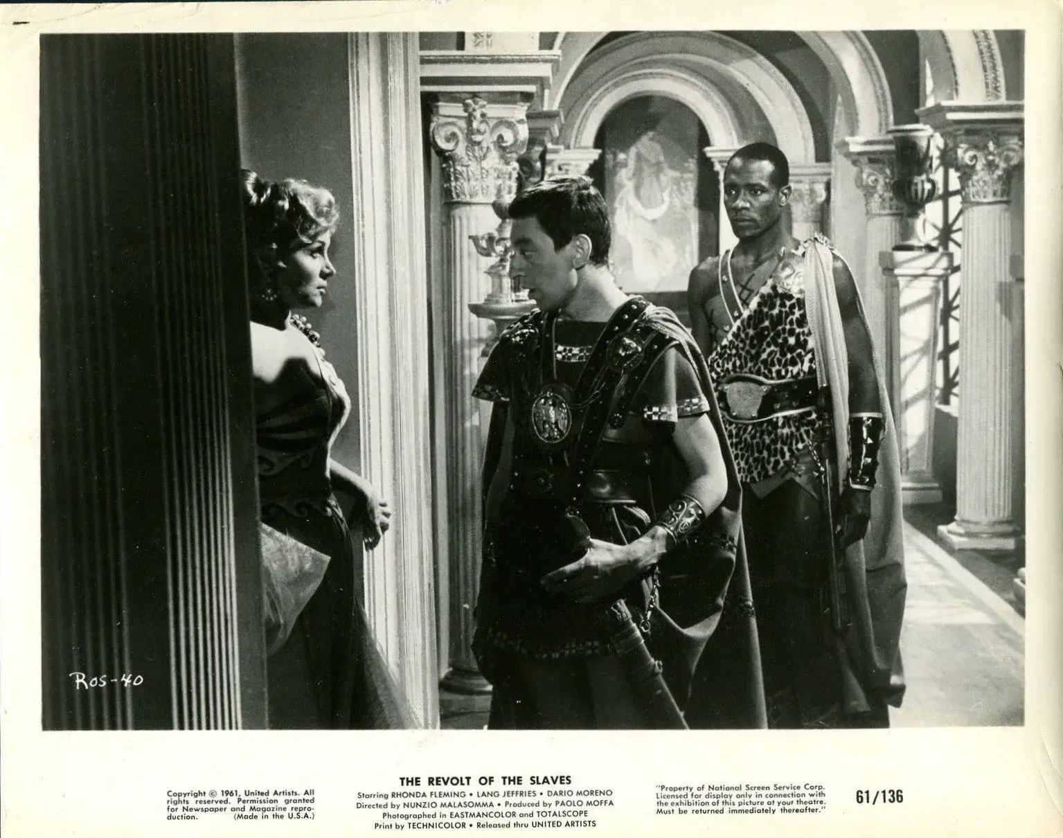 فیلم شورش بردگان (The Revolt of the Slaves 1960)