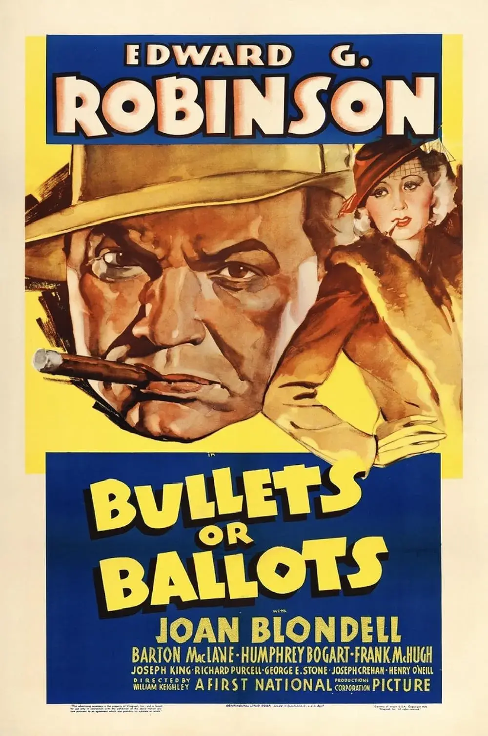 فیلم گلوله‌ ها یا قرعه‌ ها (Bullets or Ballots 1936)