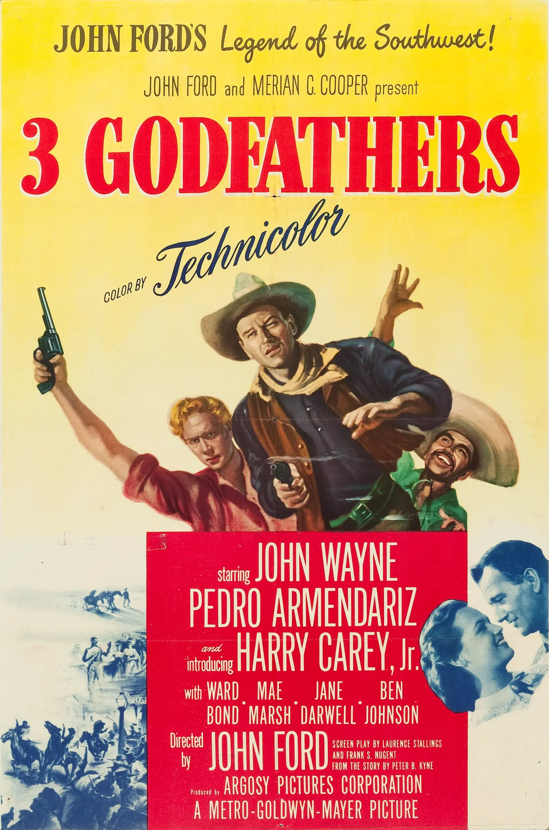 فیلم سه پدرخوانده (Three Godfathers 1936)